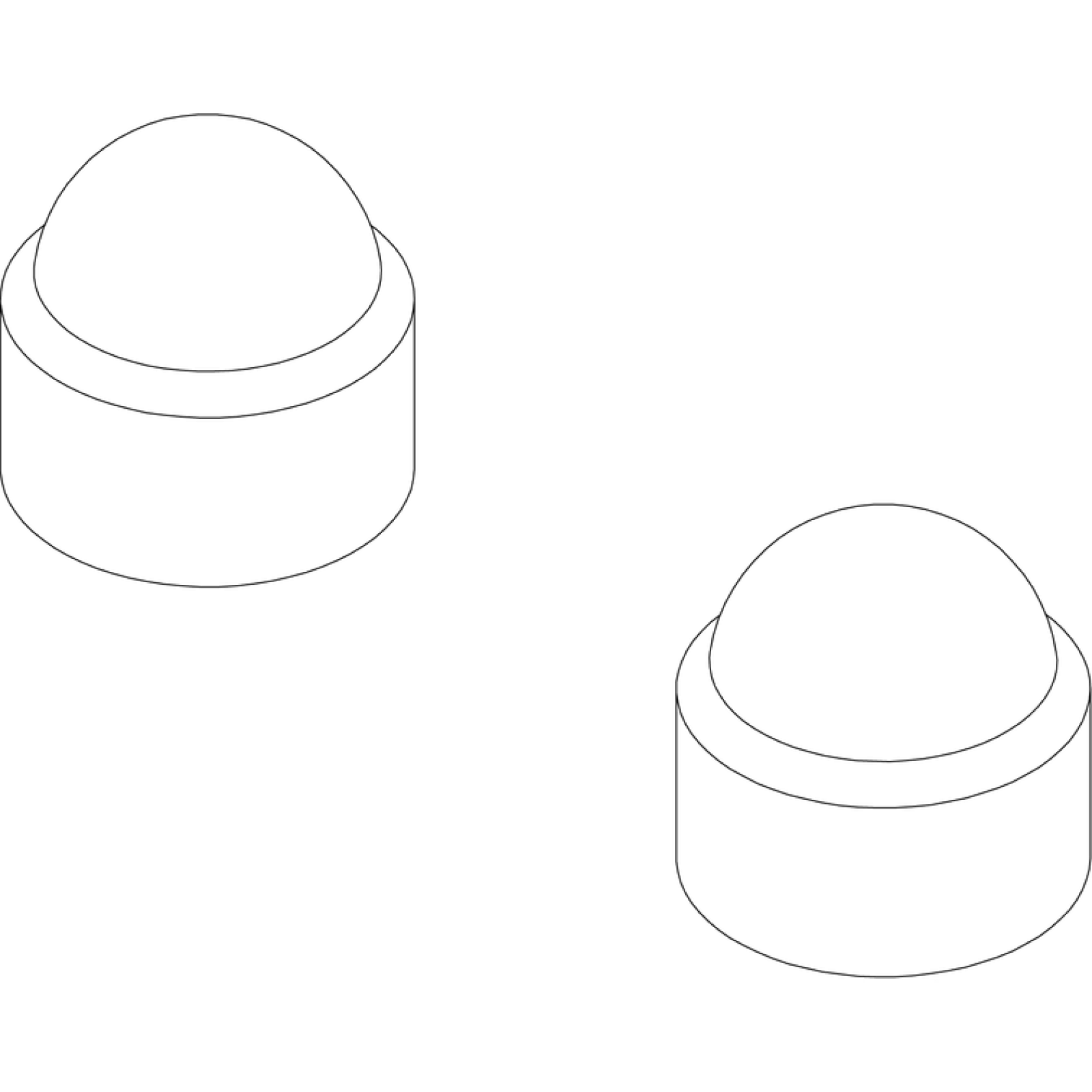 Thule Mutter-Abdeckkappe M6 schwarz 1500054828 für EasyFold XT