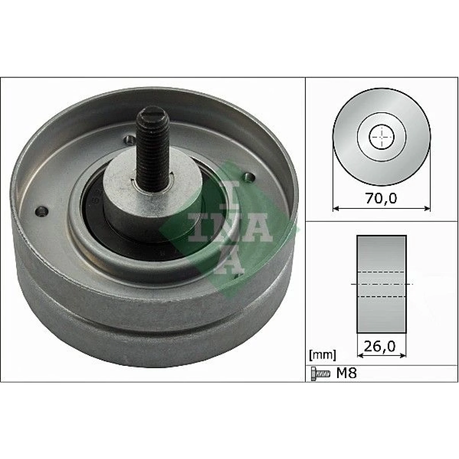 Umlenk-/Führungsrolle, Keilrippenriemen 532 0524 10