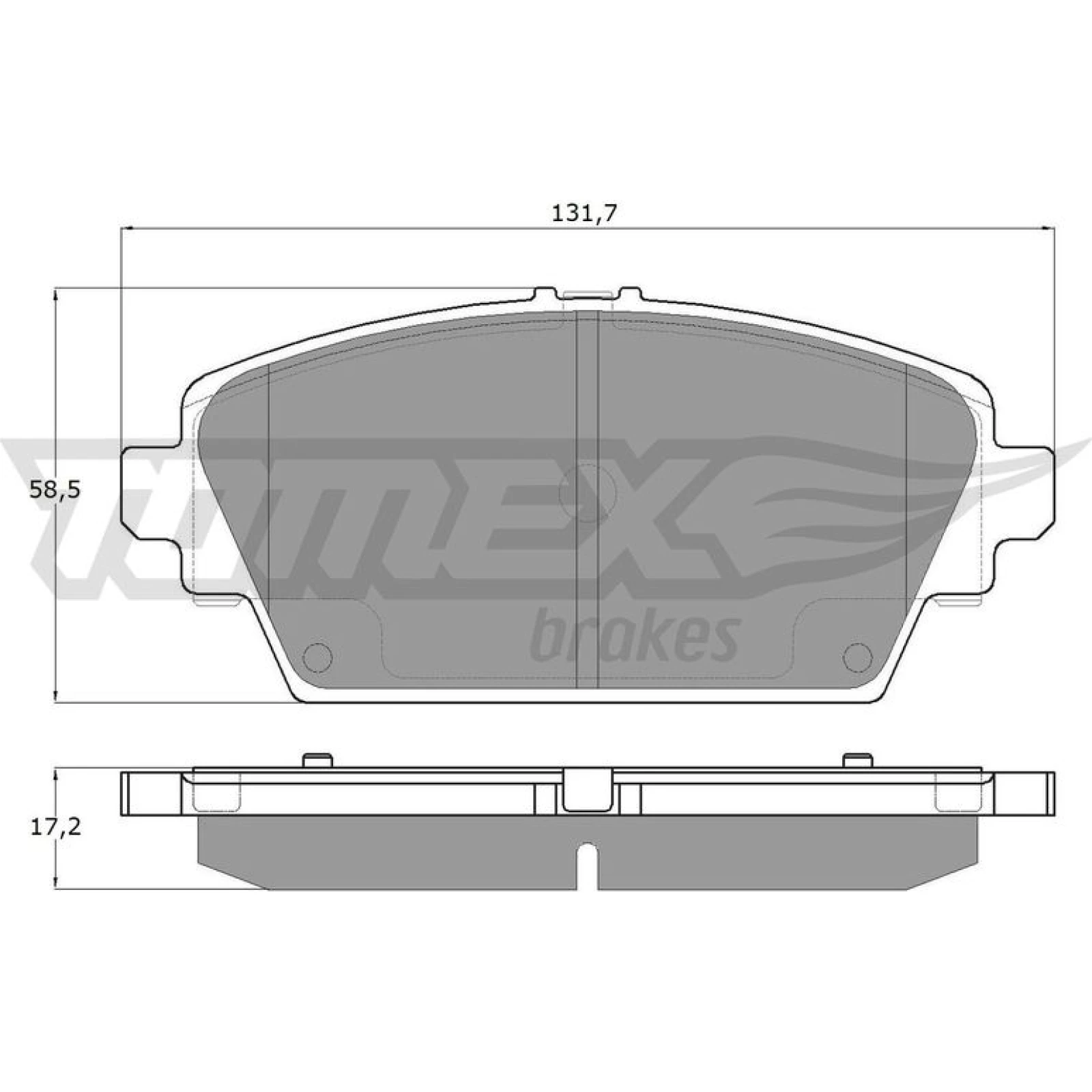 TOMEX brakes Bremsbelagsatz, Scheibenbremse TX 12-94