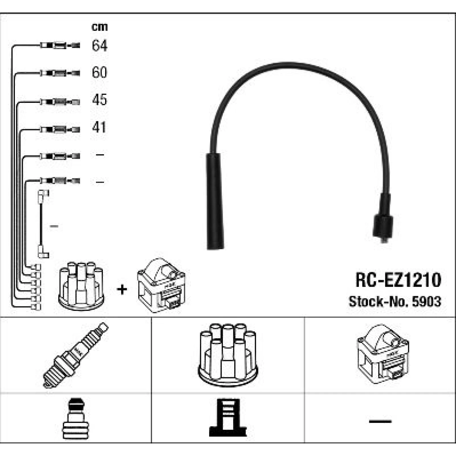 RC-EZ1210 NGK - Zündkabelsatz 5903