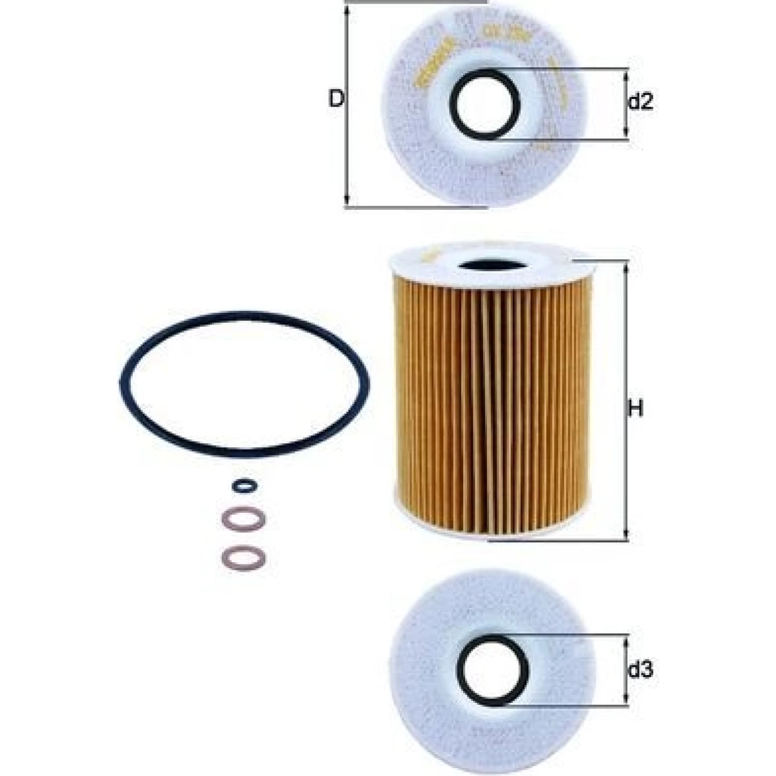 MAHLE Ölfilter OX 254D3