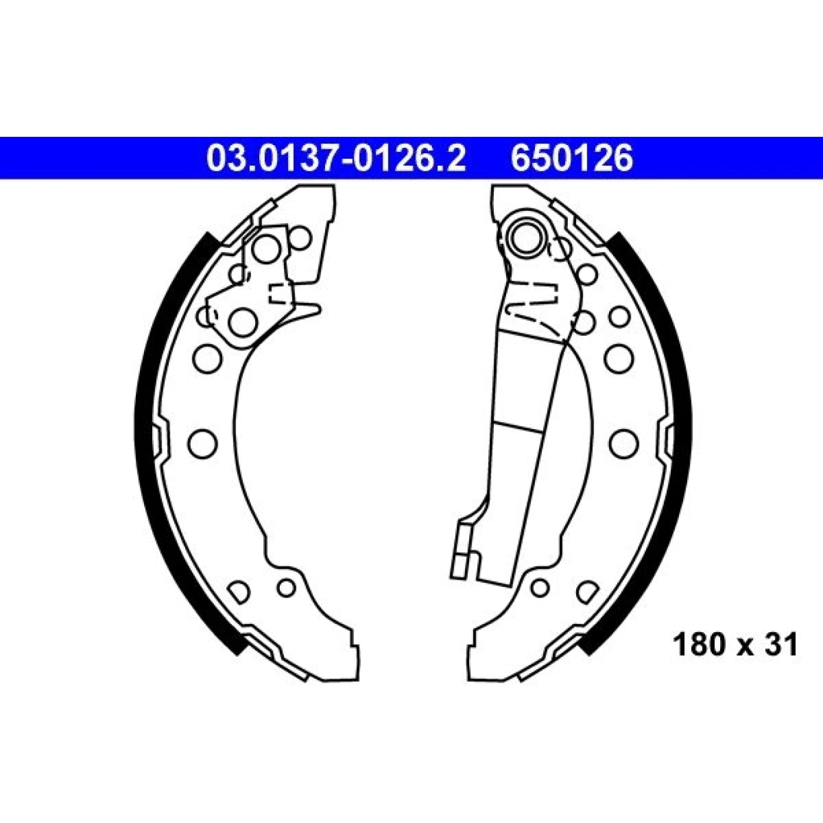 Bremsbackensatz 03.0137-0126.2
