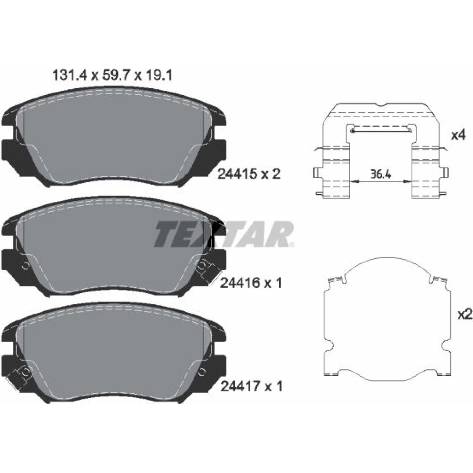 Bremsbelagsatz Opel P. Insignia 08- 1.6-2.0/Cdti 2441501