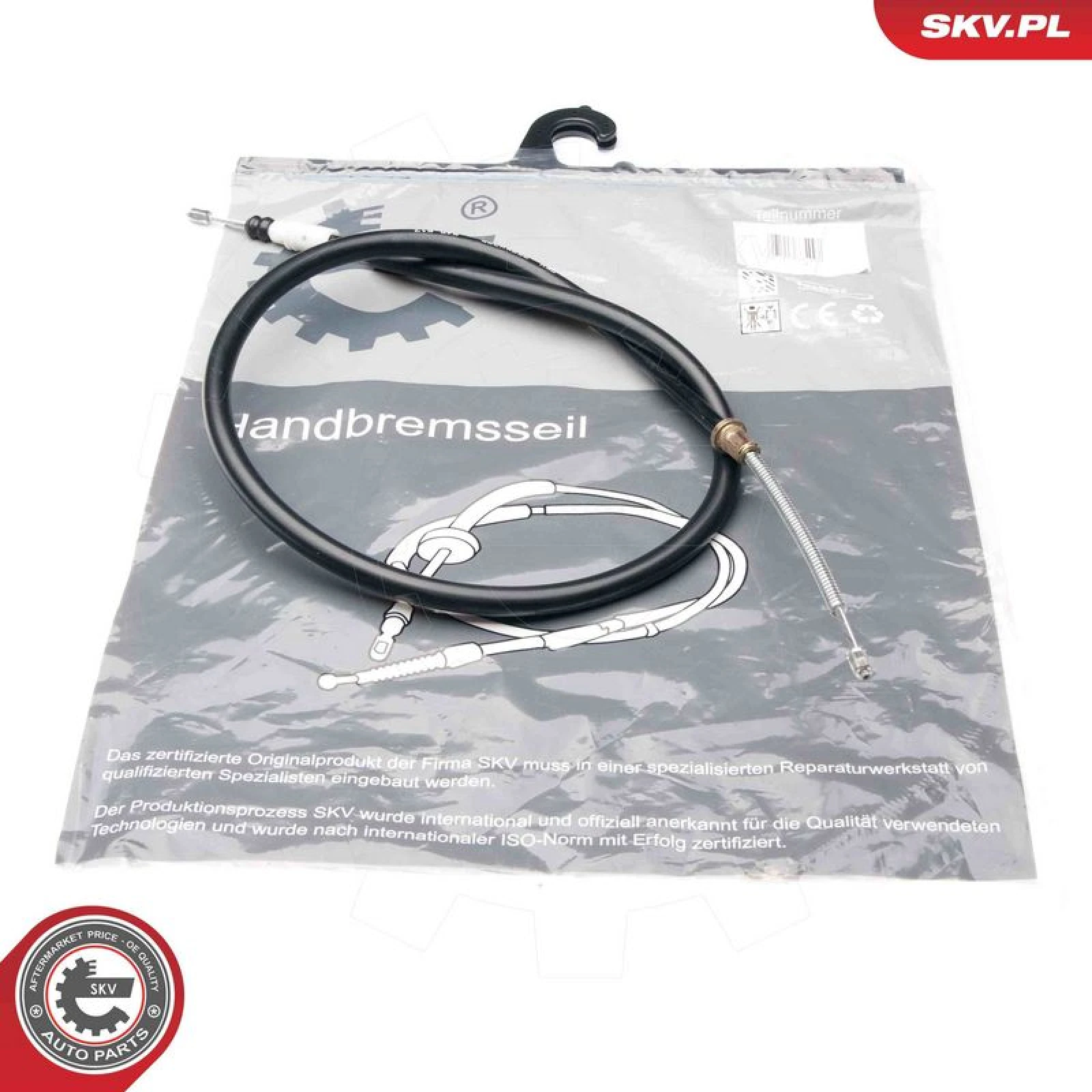 SKV GERMANY Handbremsseil Seilzug Festellbremse 25SKV386