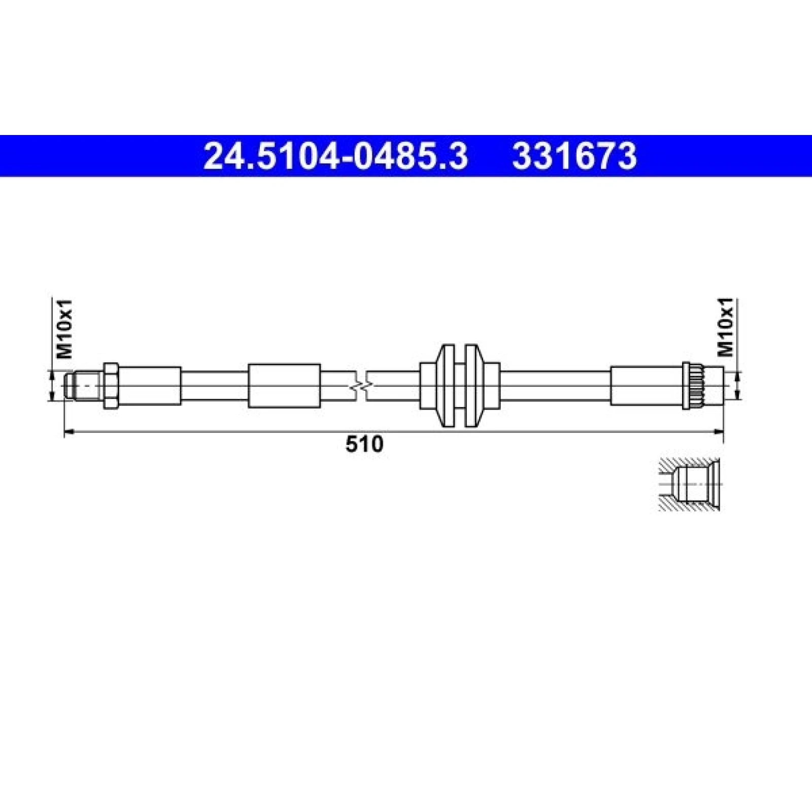 Bremsschlauch 24.5104-0485.3