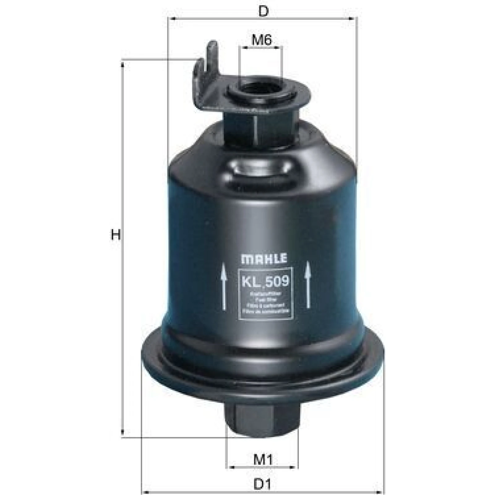 MAHLE Kraftstofffilter KL 509