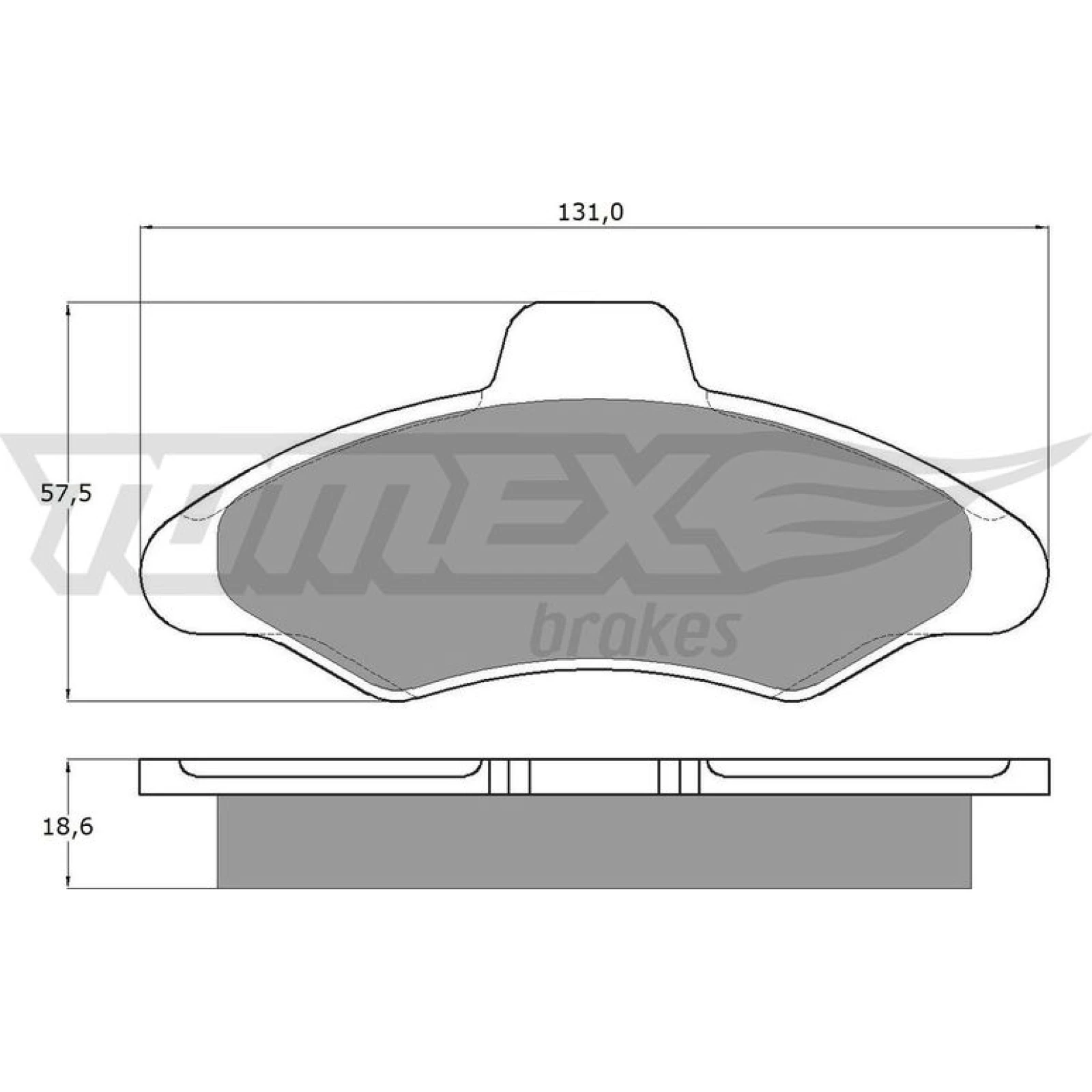 TOMEX brakes Bremsbelagsatz, Scheibenbremse TX 10-82