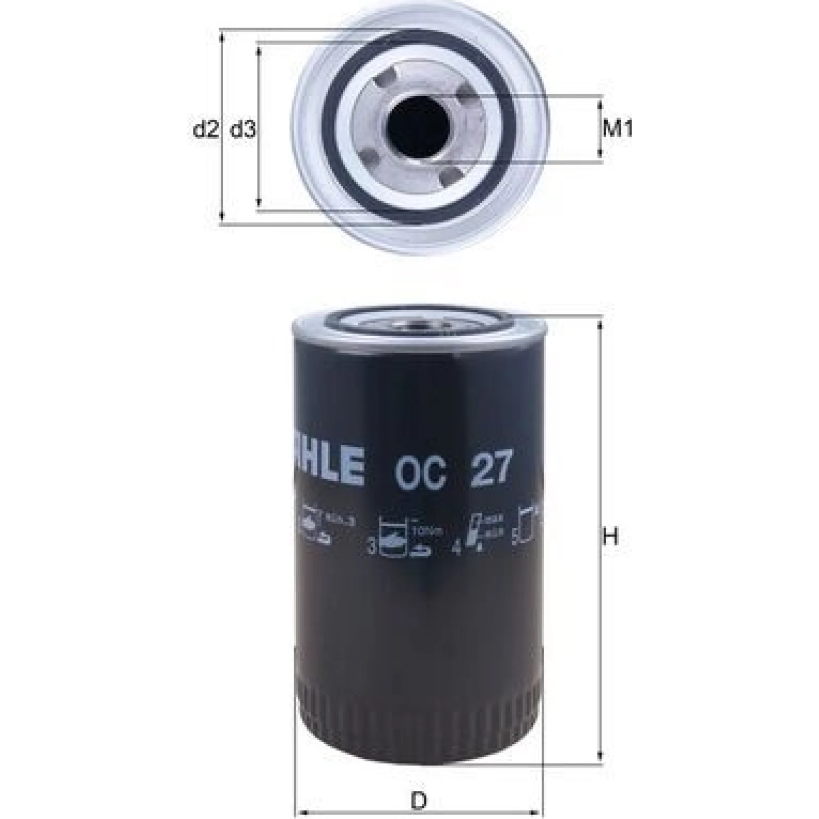 MAHLE Ölfilter OC 27