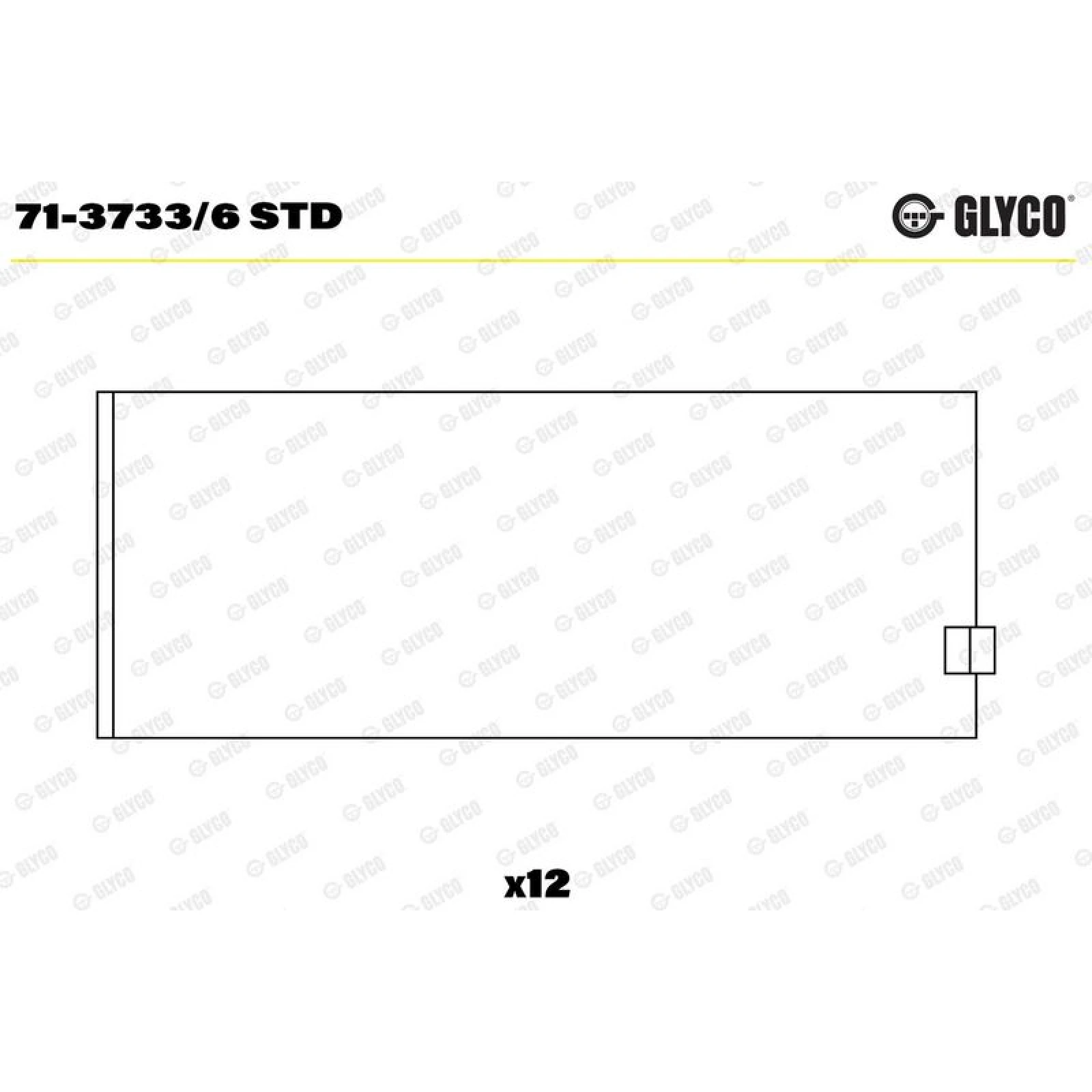 GLYCO Pleuellager 71-3733/6 STD