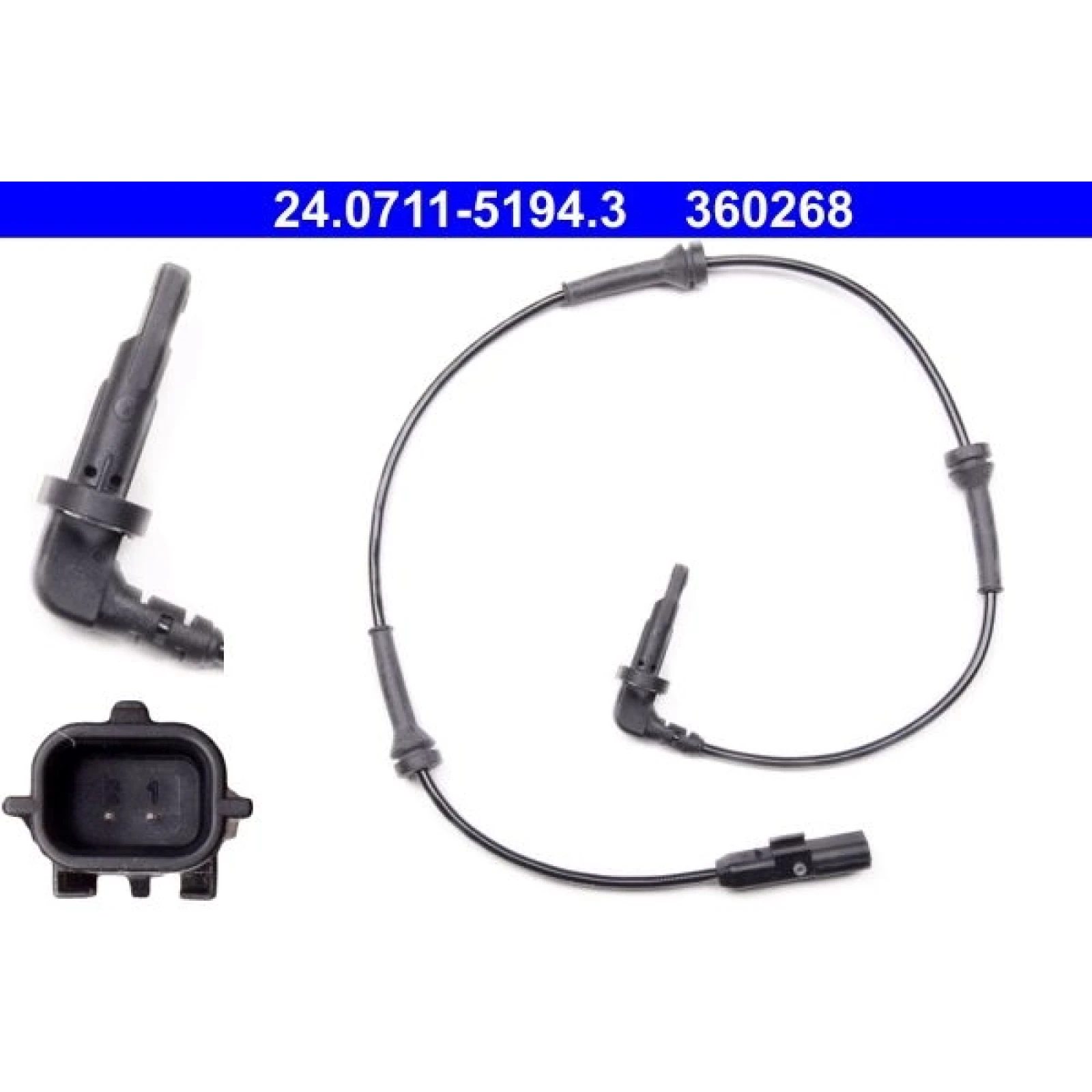 ATE ABS Sensor 24.0711-5194.3