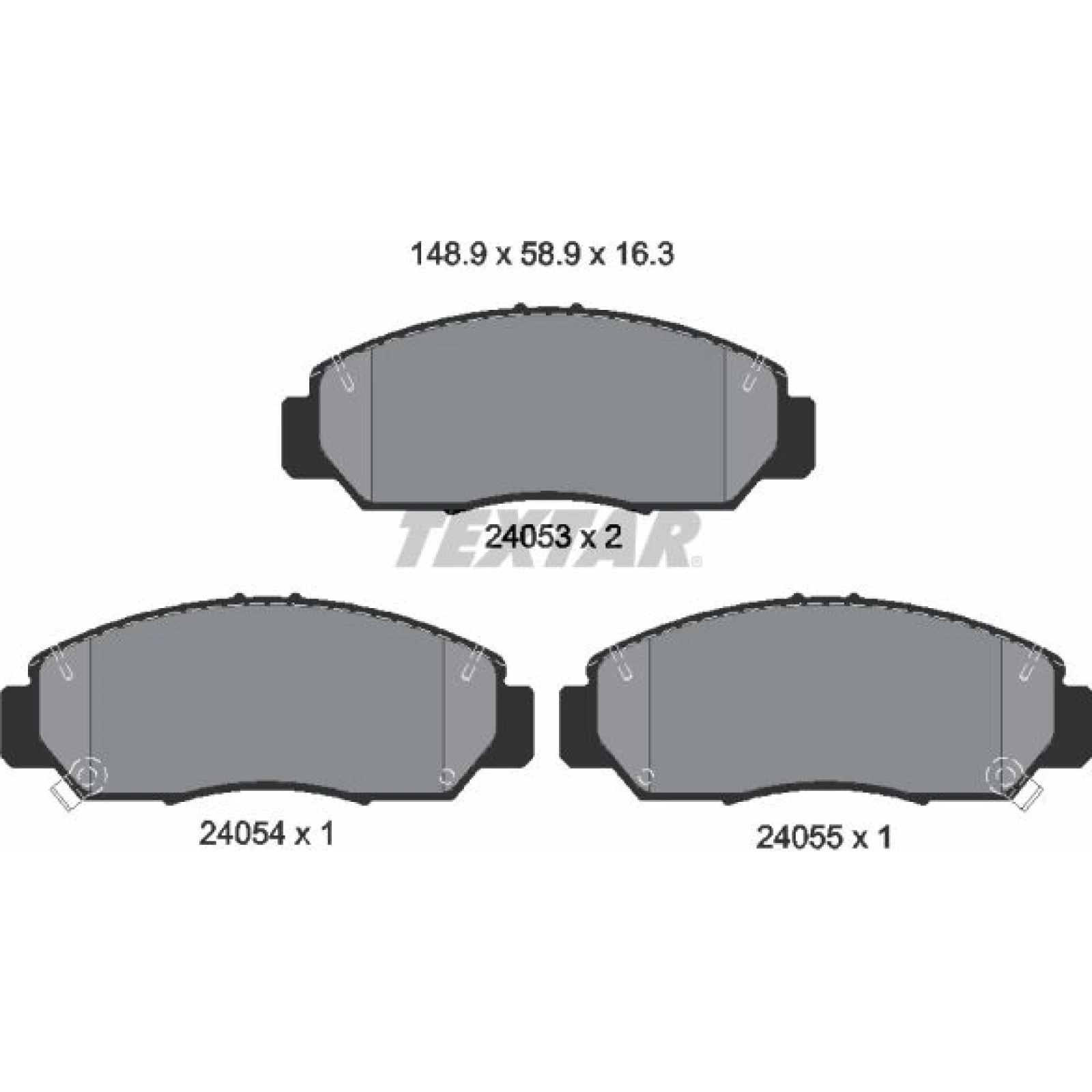Bremsbelagsatz Honda P. Fr-V 05 2405301