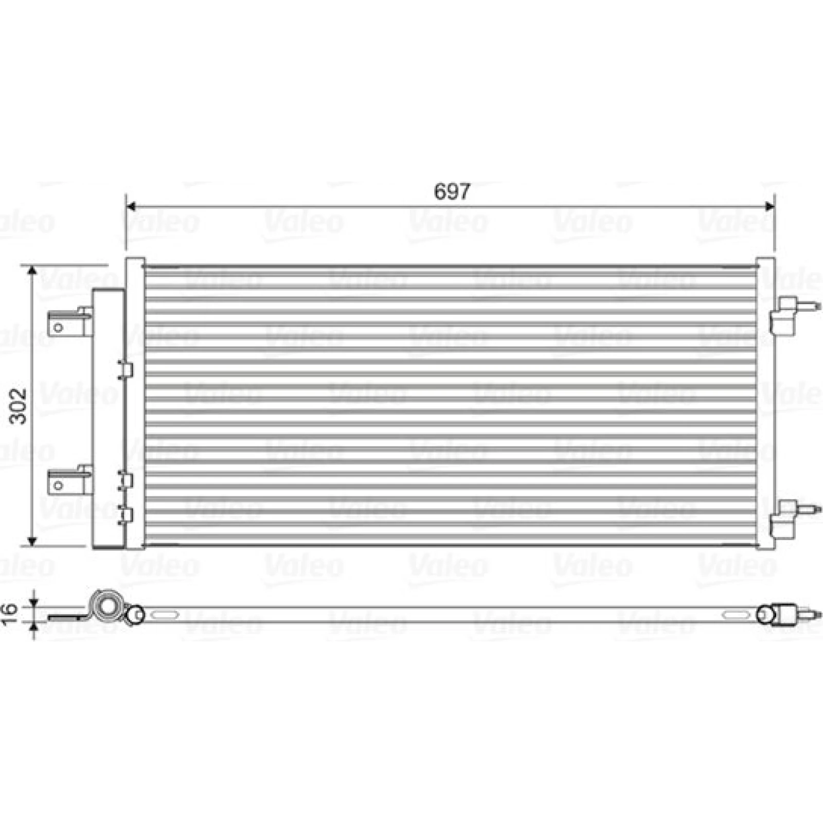 KONDENSATOR, KLIMAANLAGE VAL822626