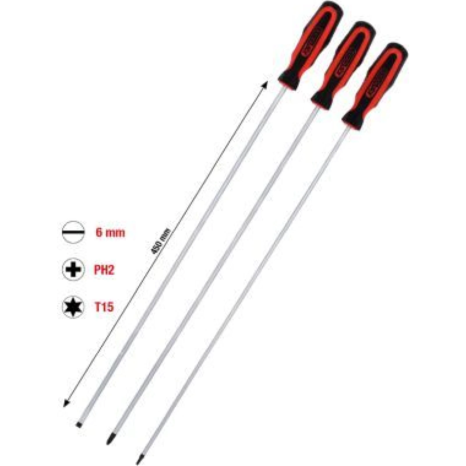 KS TOOLS ZESTAW WKR TAKÓW P ASKICH, PH, TORX, 3-SZT. 159.1270