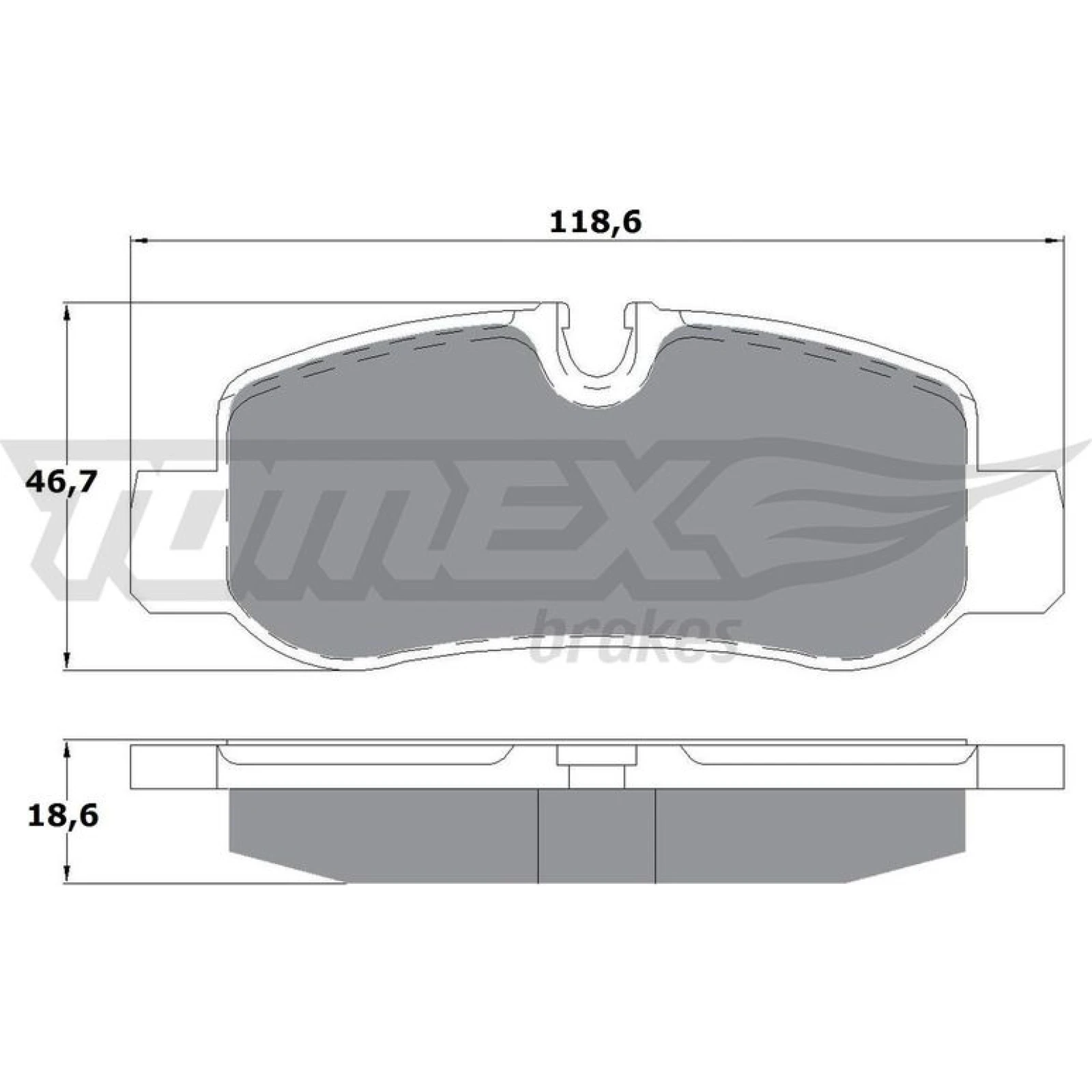 TOMEX brakes Bremsbelagsatz, Scheibenbremse TX 17-81