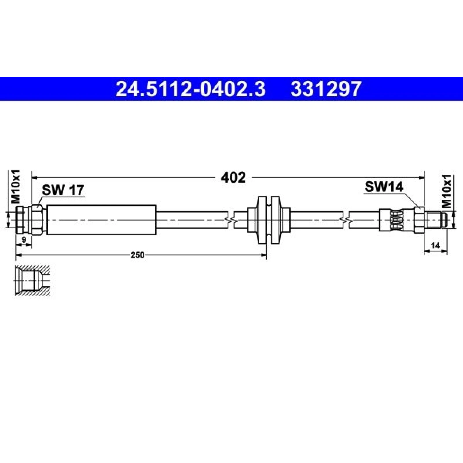 Bremsschlauch 24.5112-0402.3