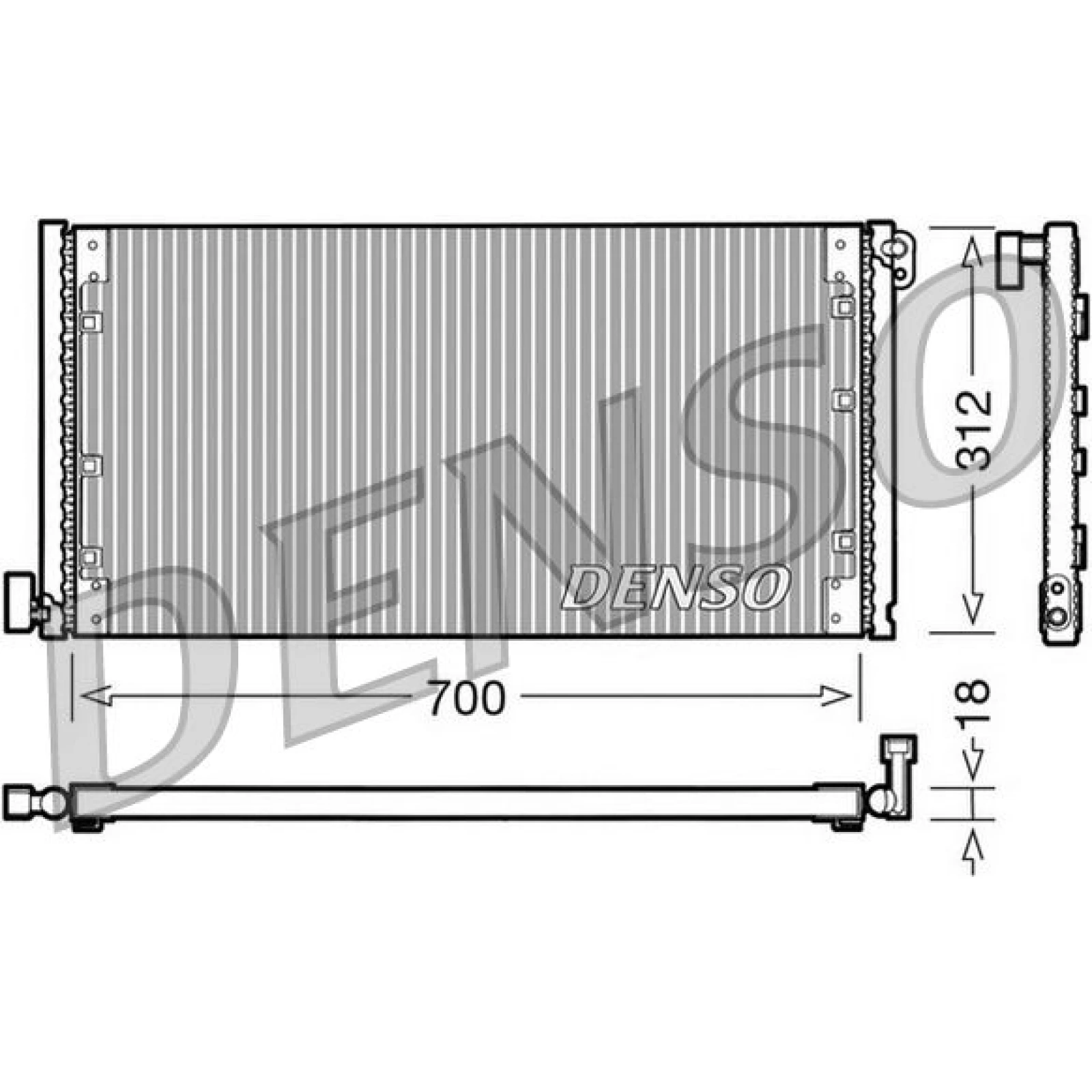 DENSO Klimaanlagenkühler DCN12001