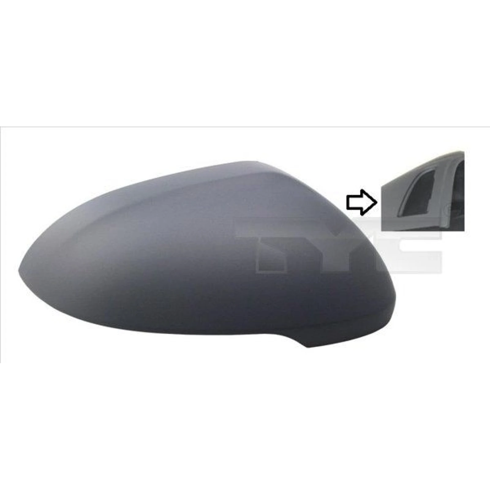 SPIEGELVERKLEIDUNG L +SPURASS grundiert 337-0278-2