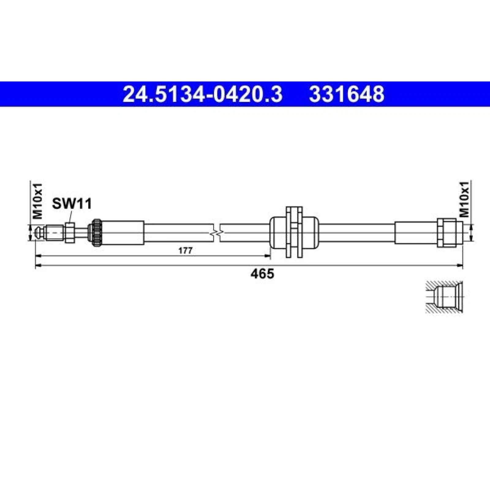 Bremsschlauch 24.5134-0420.3