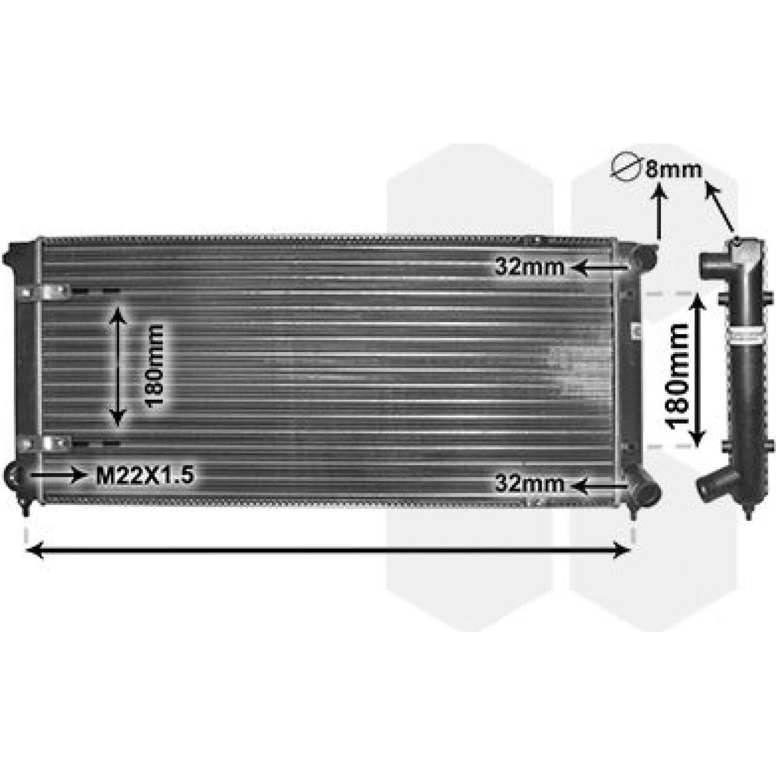 VAN WEZEL Kühler, Motorkühlung 58002041