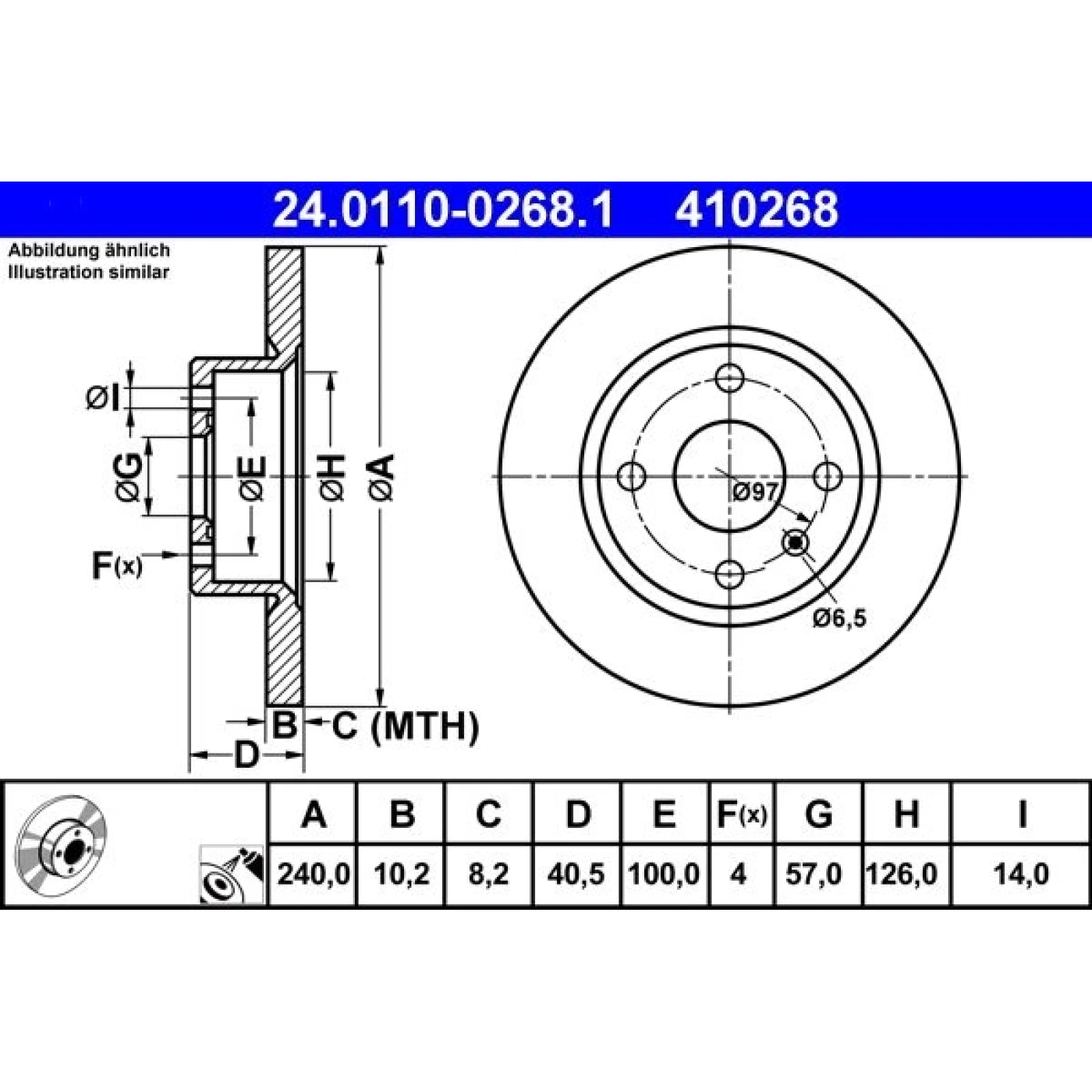 Bremsscheibe 24.0110-0268.1