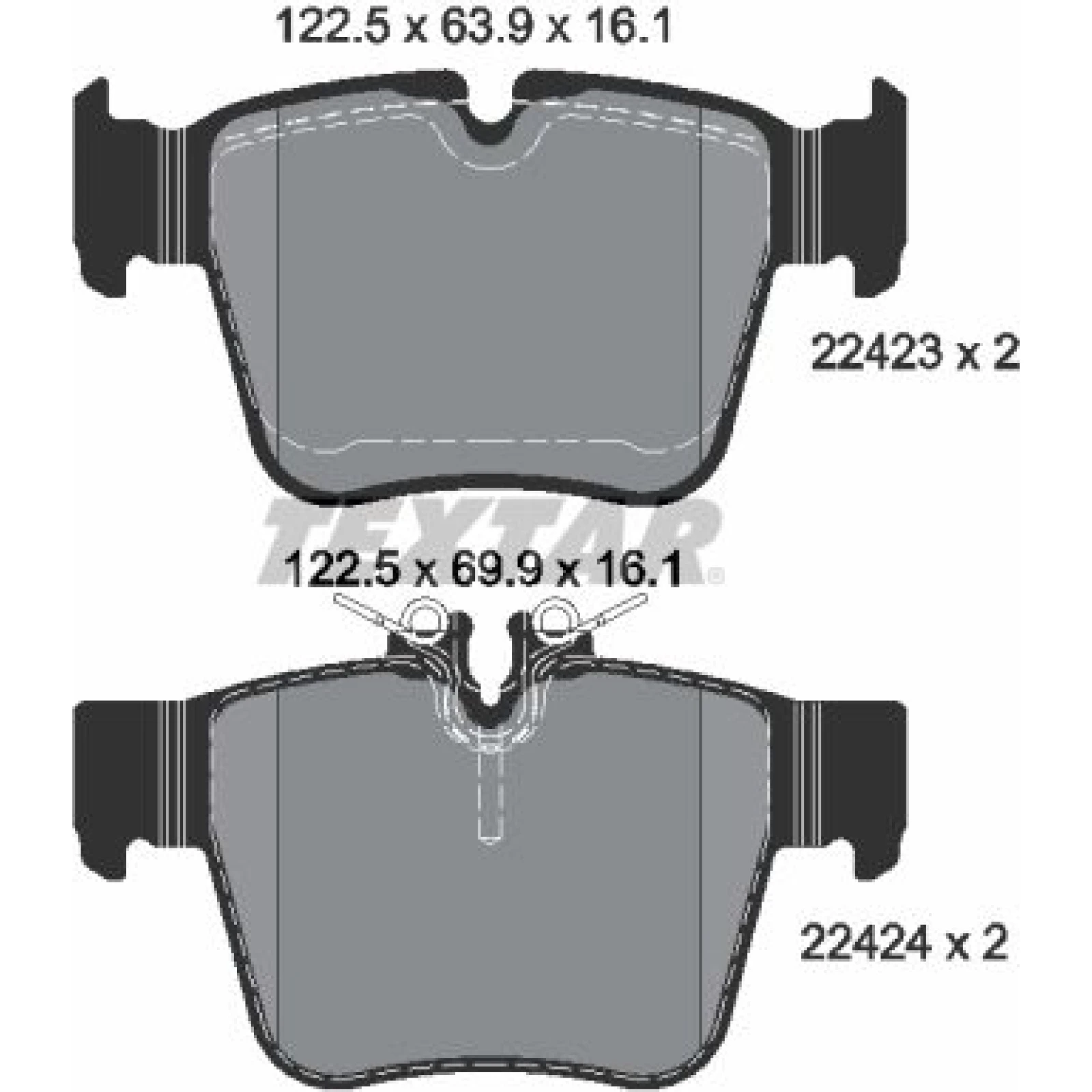 Bremsbelagsatz Db T. X253/C253 4-Matic 15 2242301