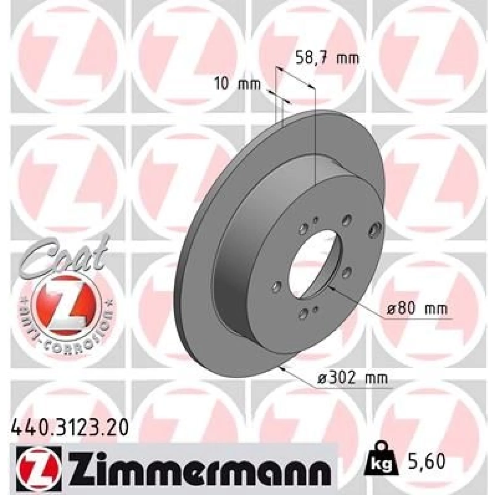 ZIMMERMANN Bremsscheibe 440.3123.20