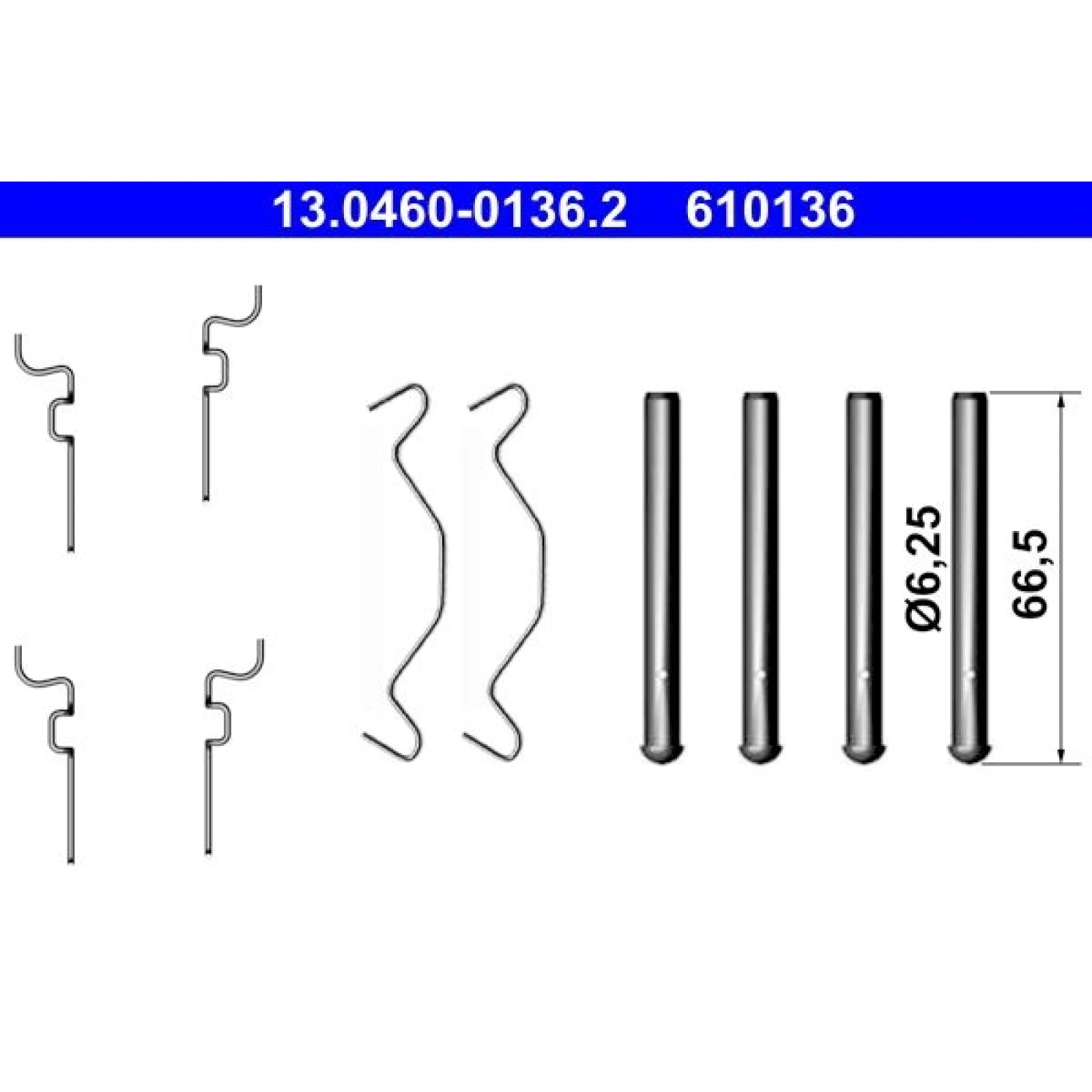 ATE Zubehör, Bremsbeläge 13.0460-0136.2