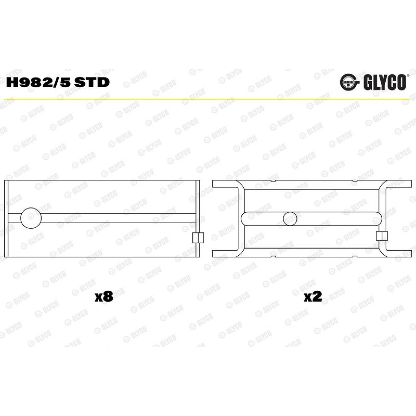 KURBELWELLENLAGER H982/5 STD
