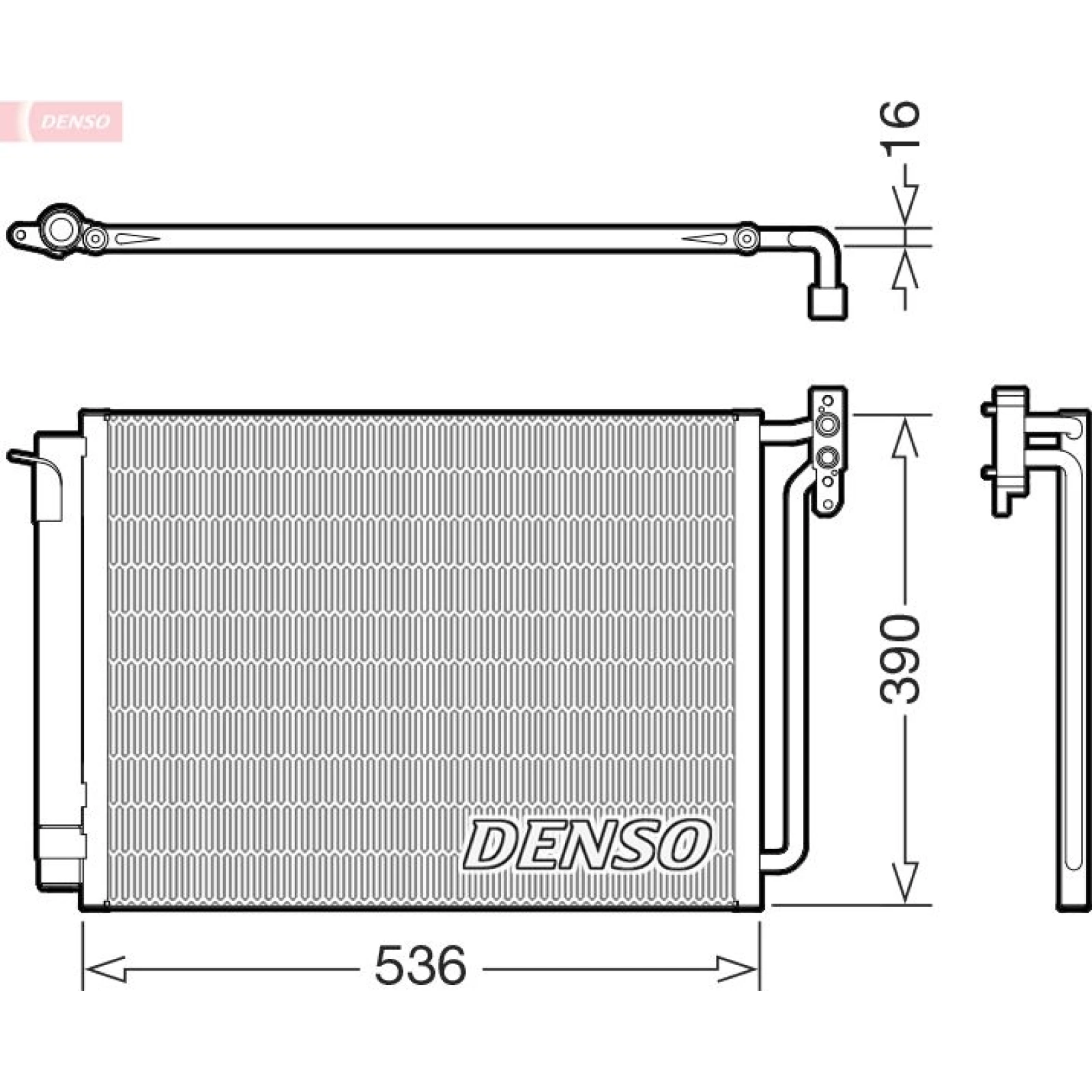DENSO Klimaanlagenkühler DCN05009