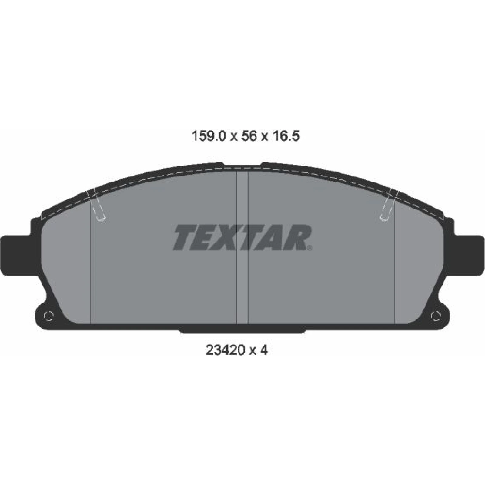 Bremsbelagsatz Nissan P. X-Trail 2,0-2,5 4X4 01-13 2342004
