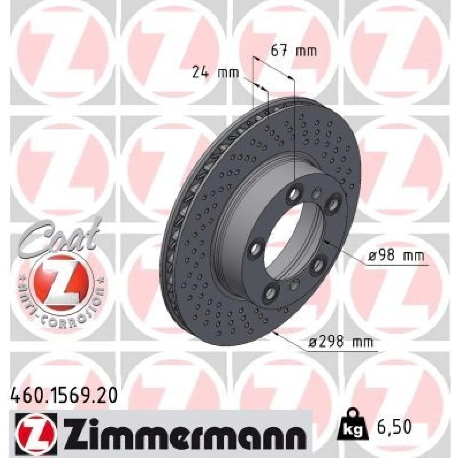 ZIMMERMANN Bremsscheibe 460.1569.20