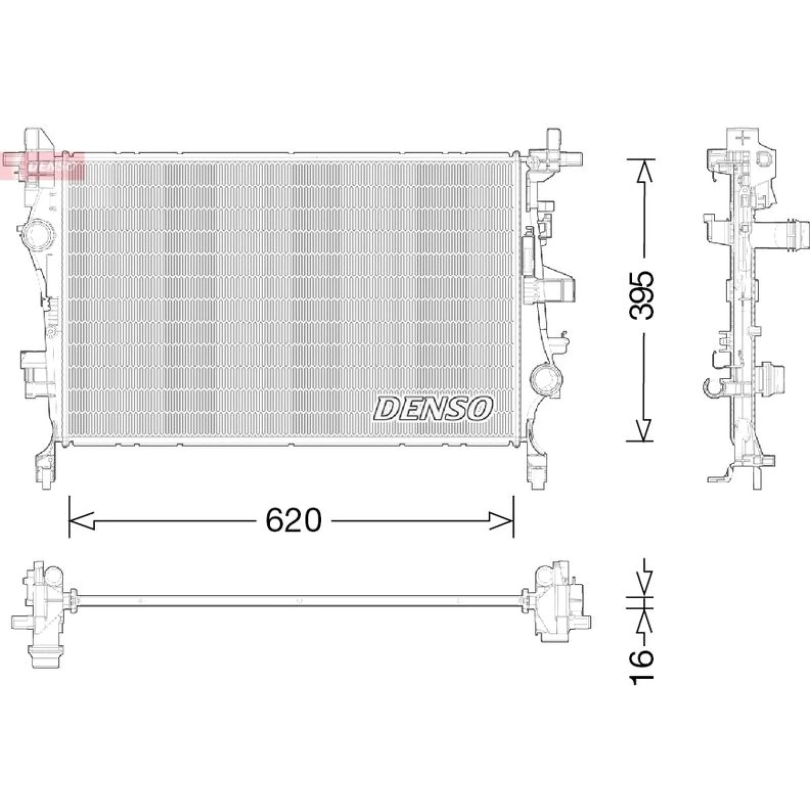 DENSO Motorkühler DRM09044