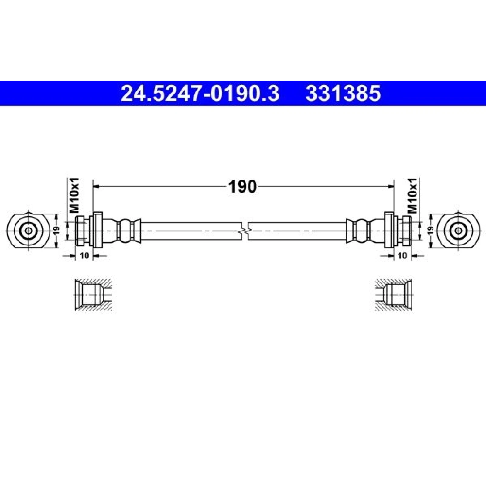 Bremsschlauch 24.5247-0190.3