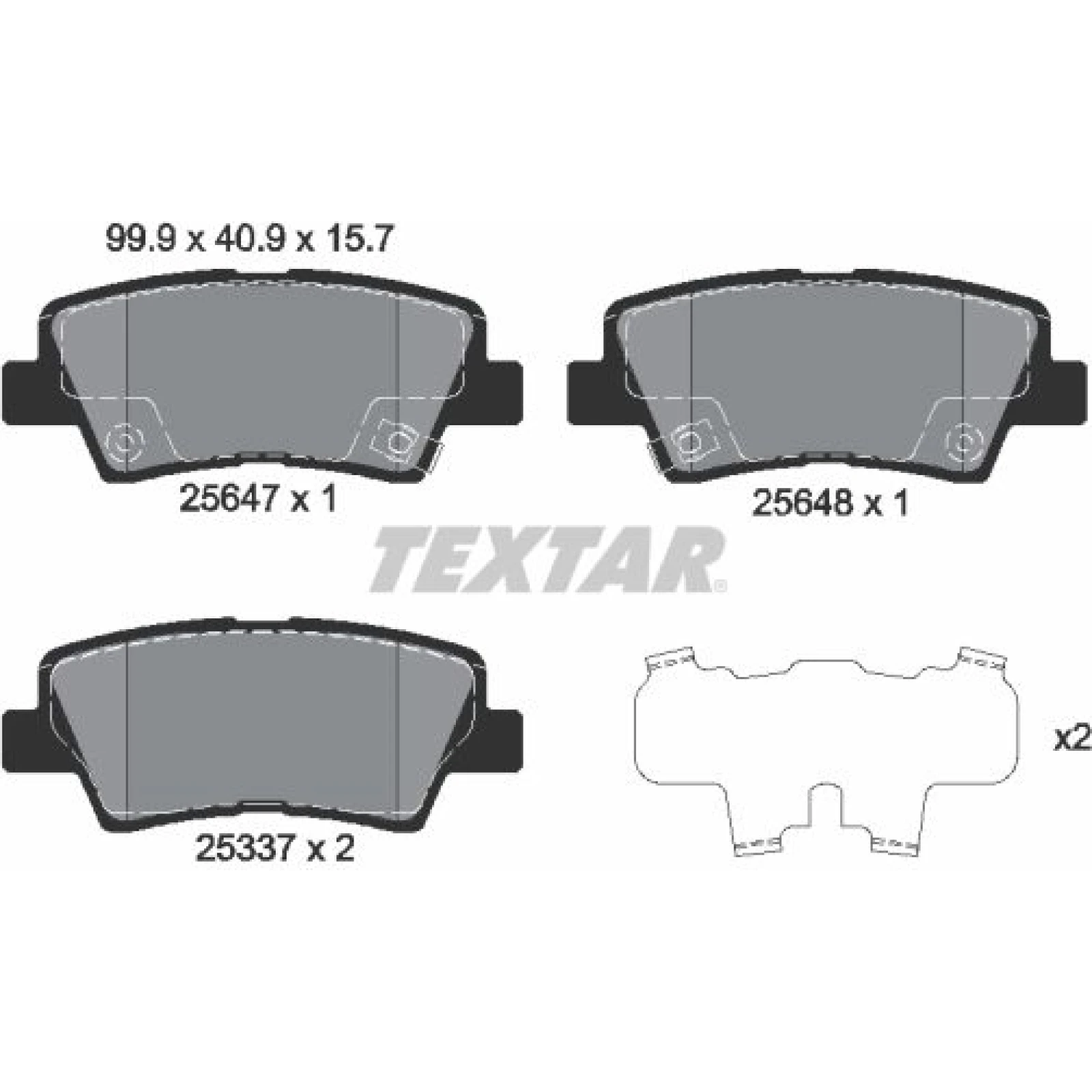 Bremsbelagsatz Kia T. Optima 12 2564701
