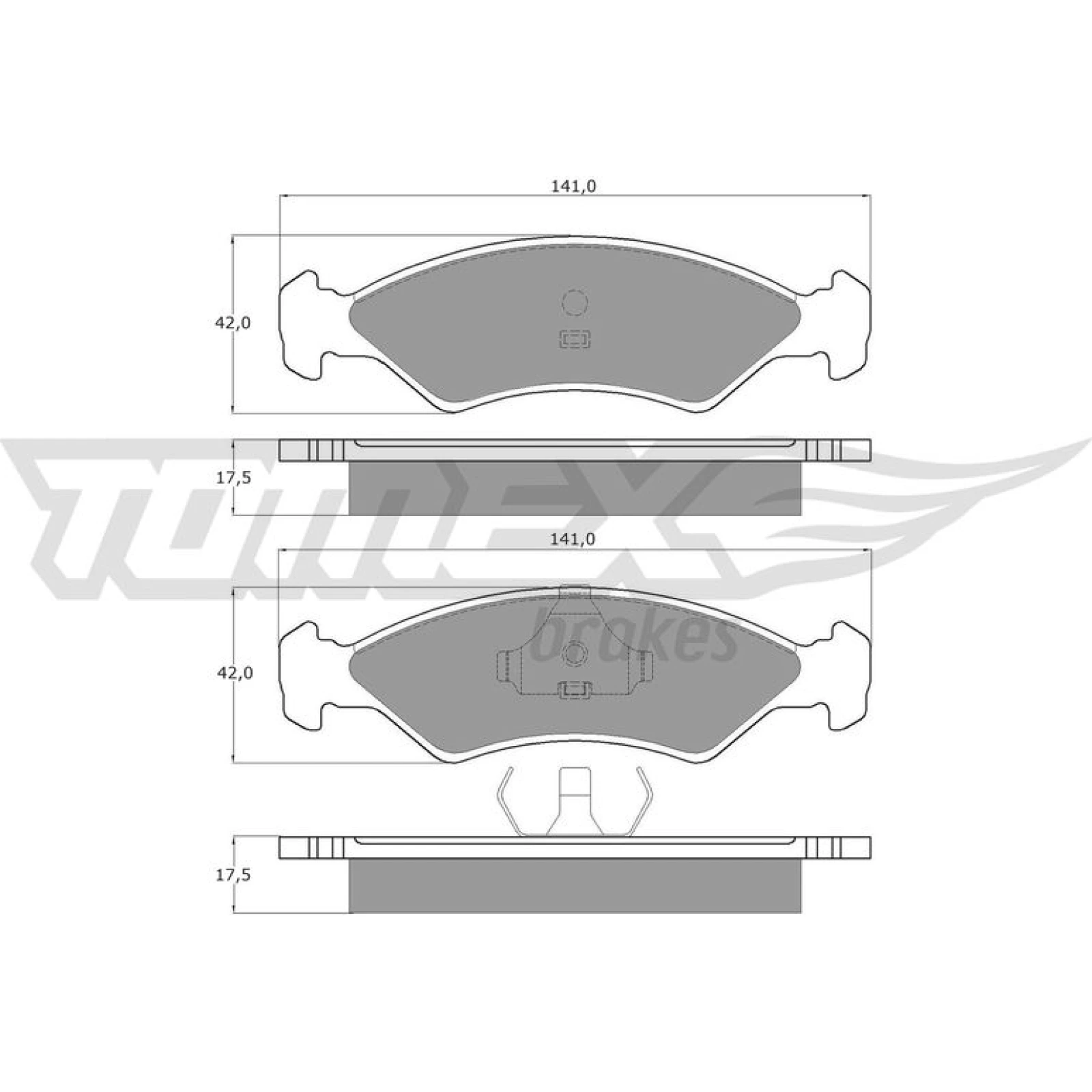 TOMEX brakes Bremsbelagsatz, Scheibenbremse TX 10-84