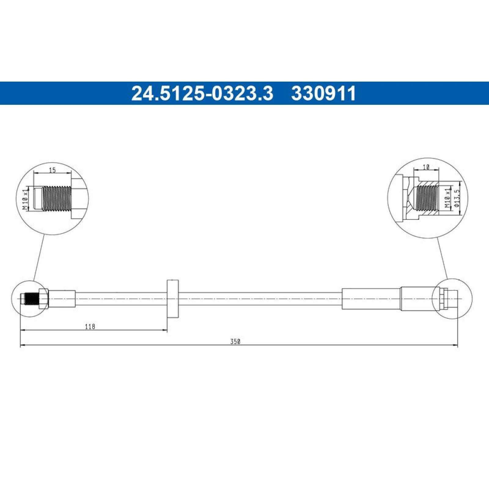 Bremsschlauch 24.5125-0323.3