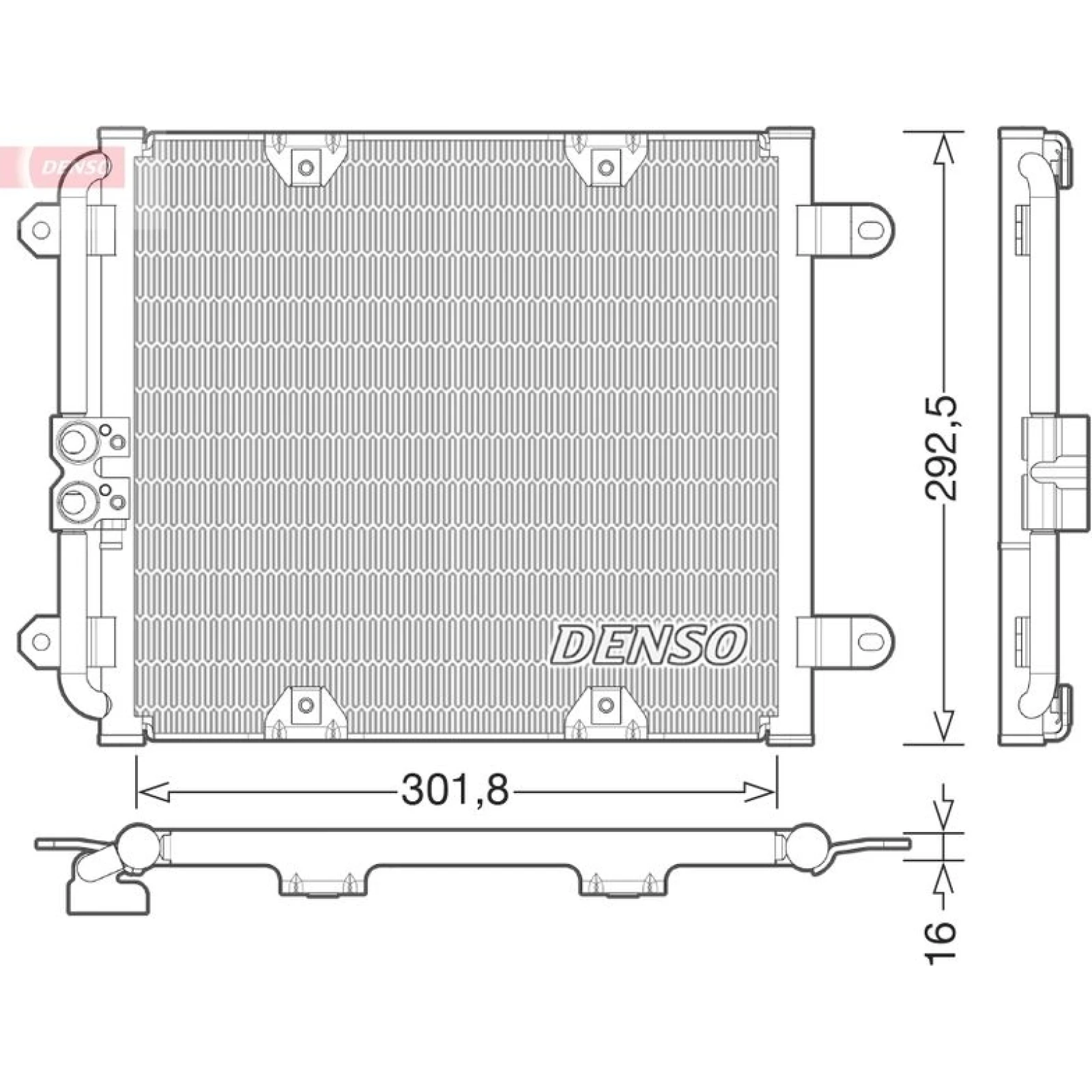 DENSO Klimaanlagenkühler DCN02028