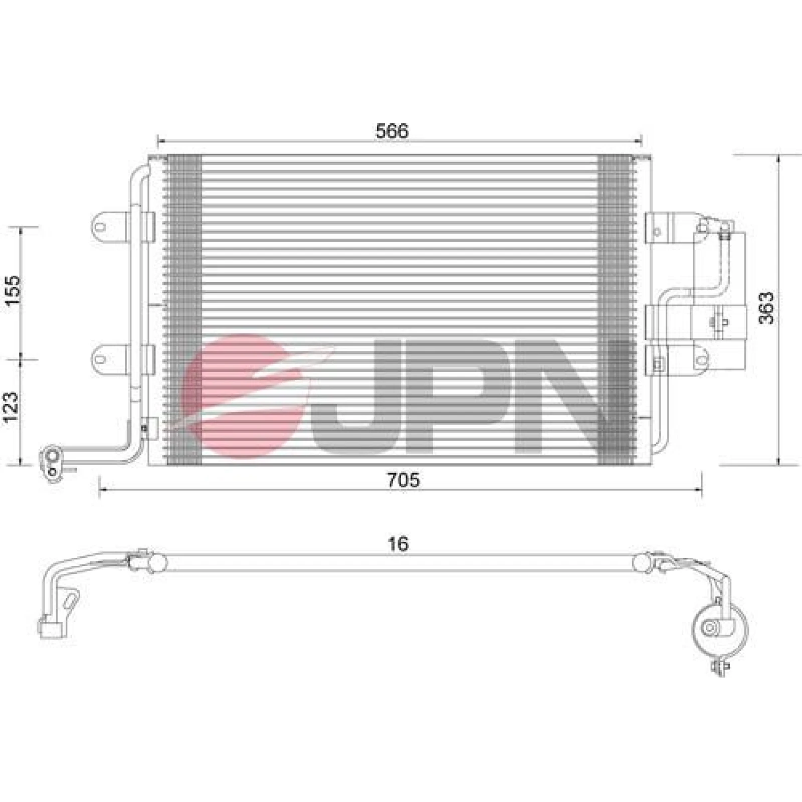 JPN Kondensator, Klimaanlage 60C9136-JPN