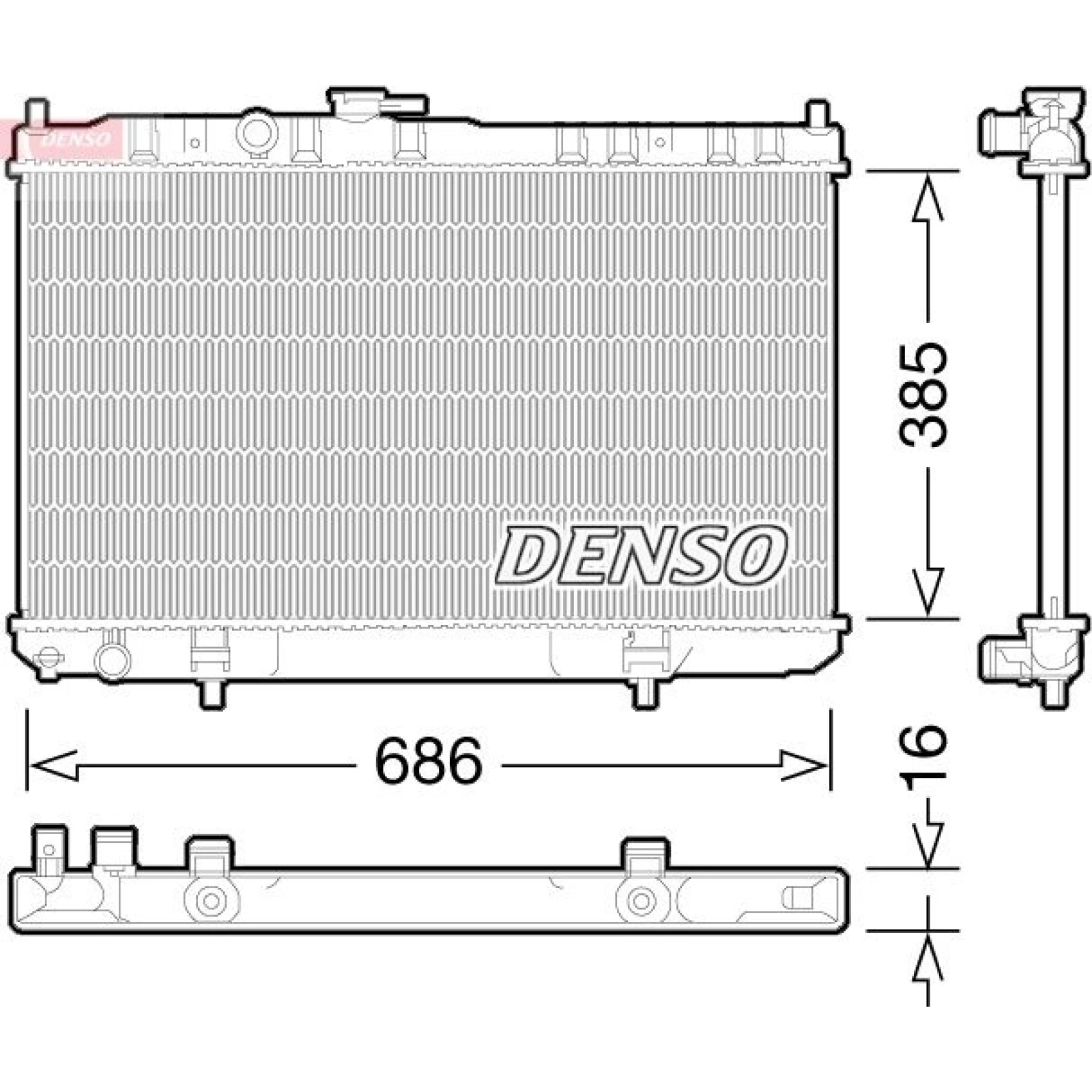 DENSO Kühlerlüfter DER09051