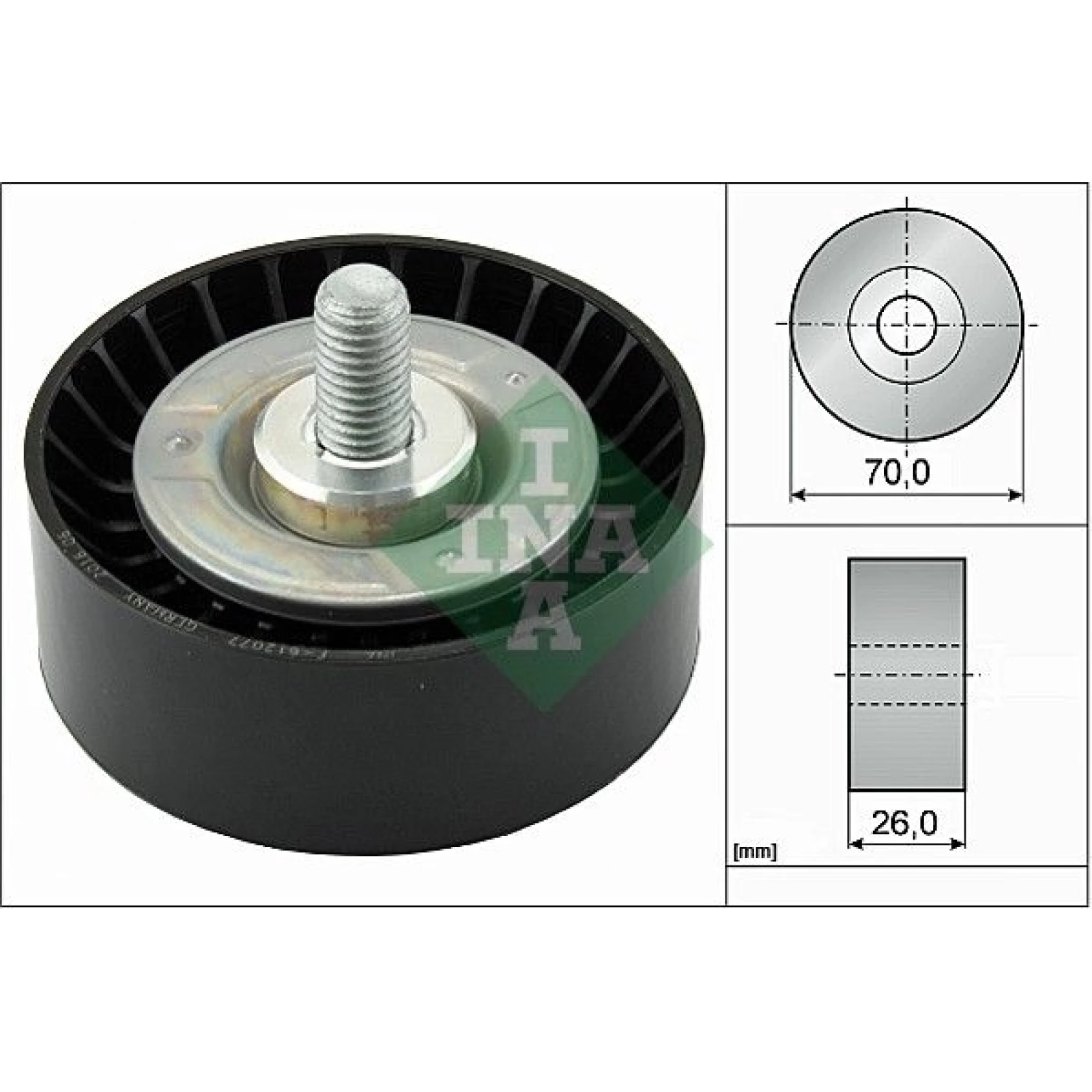 Umlenk-/Führungsrolle, Keilrippenriemen 532 0475 10