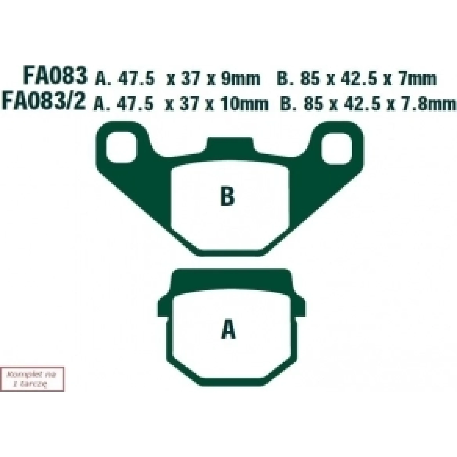 FA083SFAHH EBC Bremsklötze
