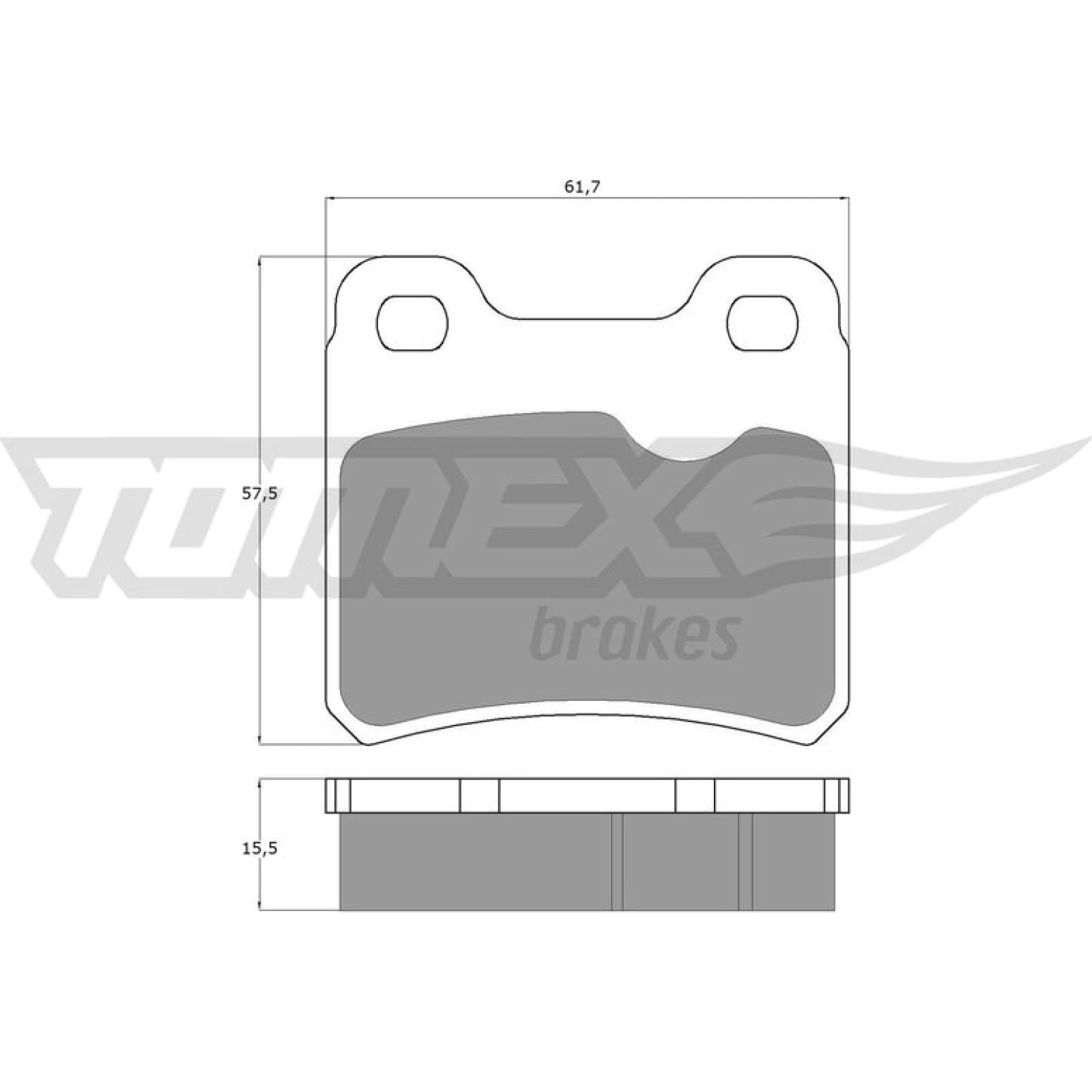 TOMEX brakes Bremsbelagsatz, Scheibenbremse TX 13-49