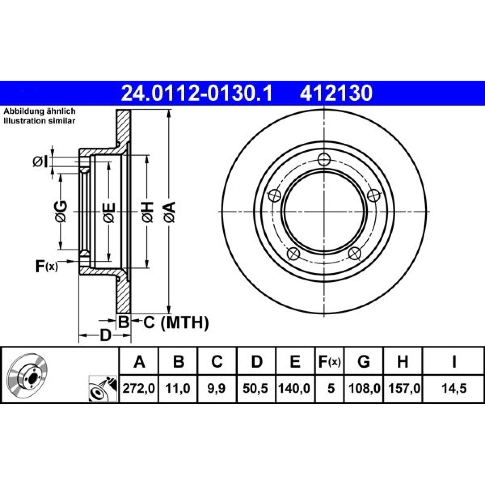 Bremsscheibe 24.0112-0130.1