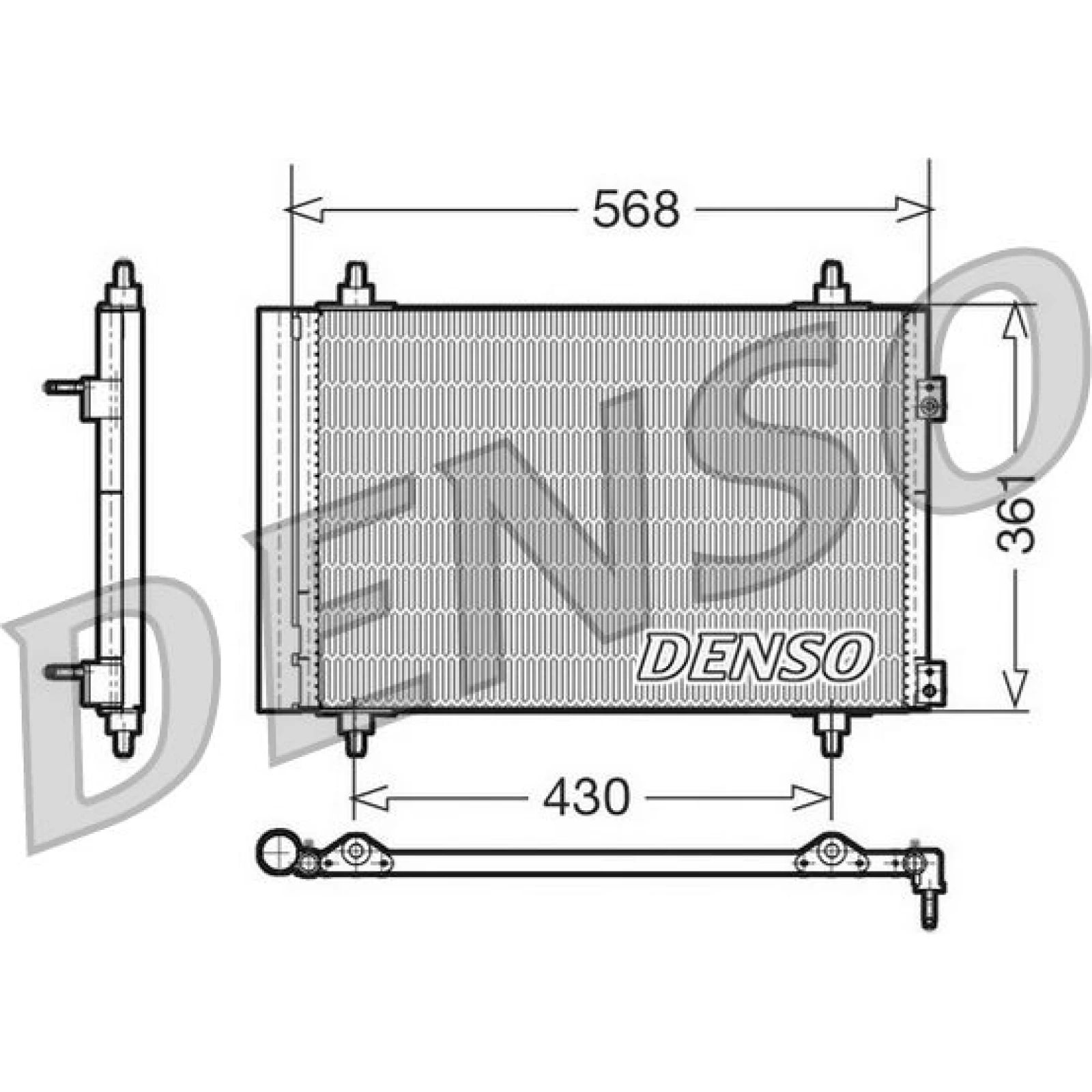 DENSO Klimaanlagenkühler DCN07008