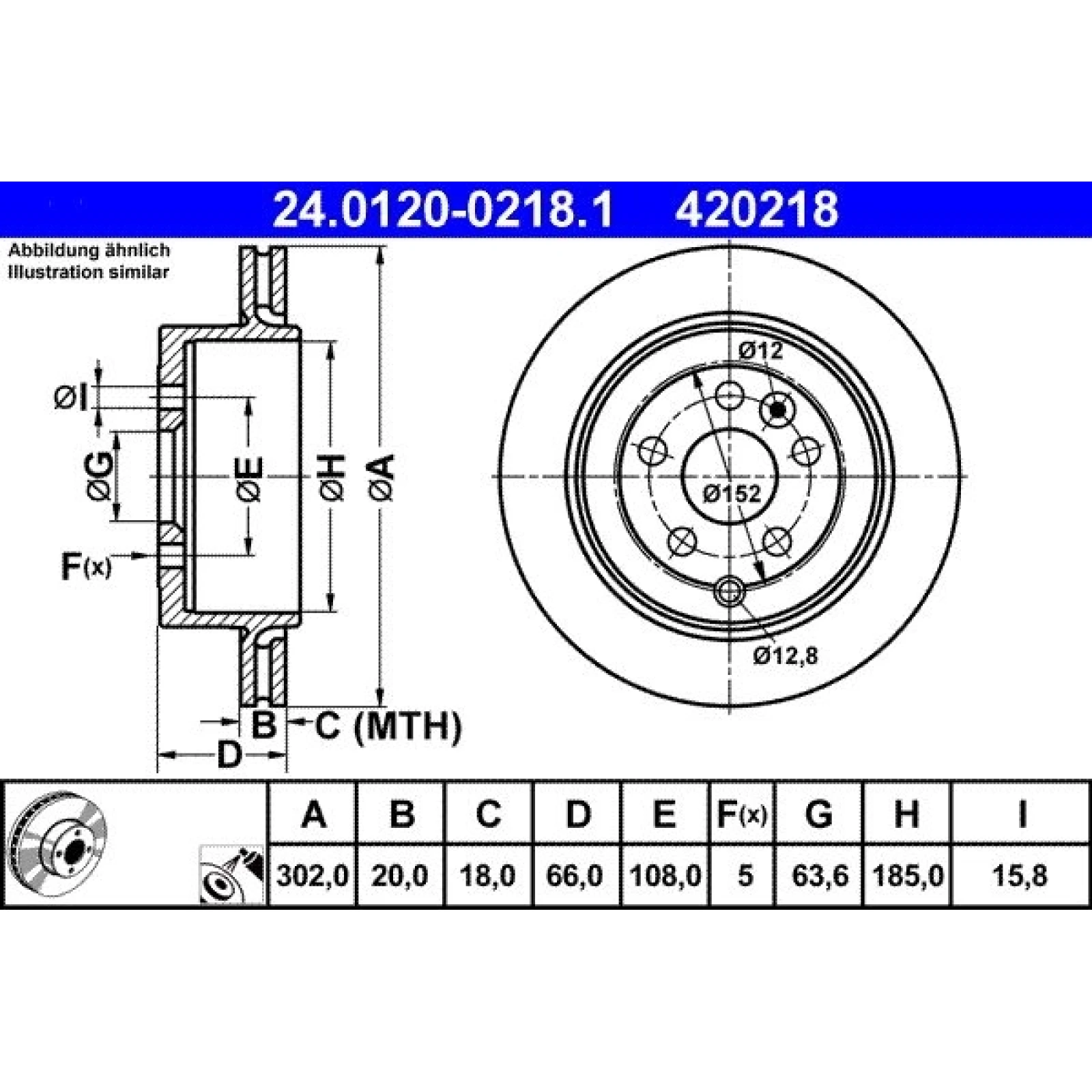Bremsscheibe 24.0120-0218.1