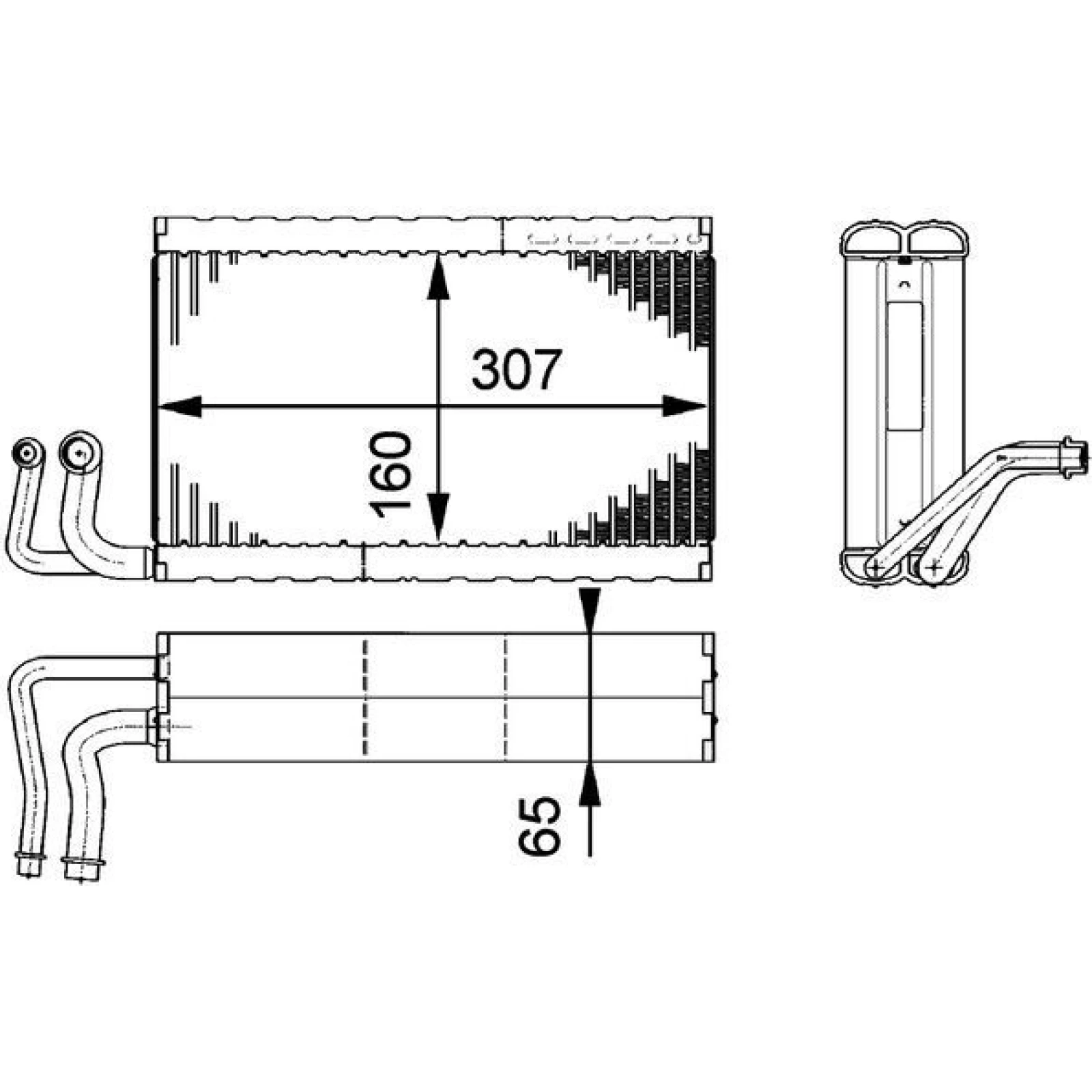 Verdampfer, Klimaanlage AE 68 000P