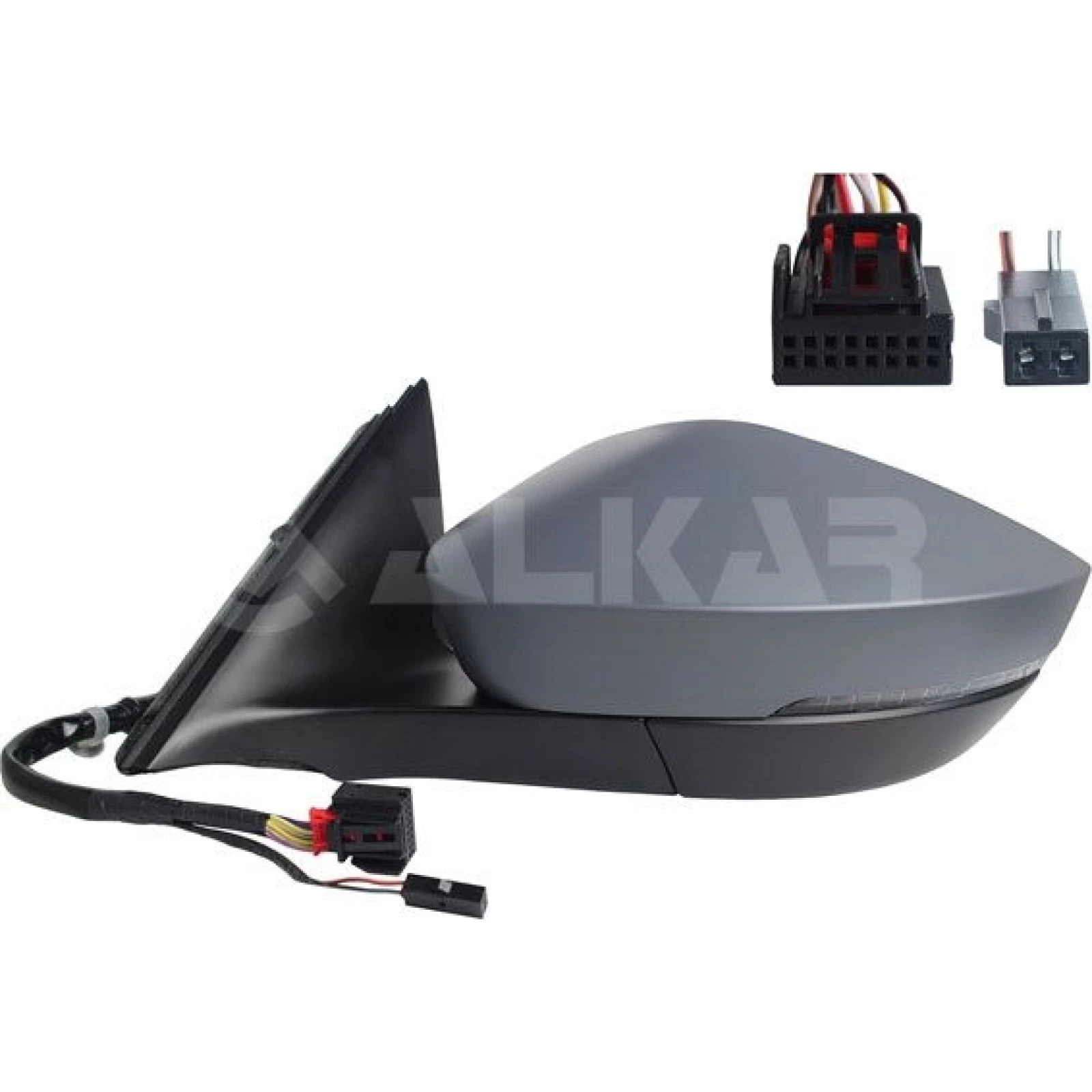 Alkar Außenspiegel 6161732 - links EL Klap beheizt Spur konvex grundiert 10-P
