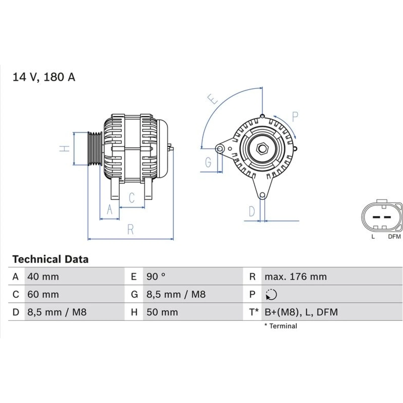 Lichtmaschine 0 986 081 940