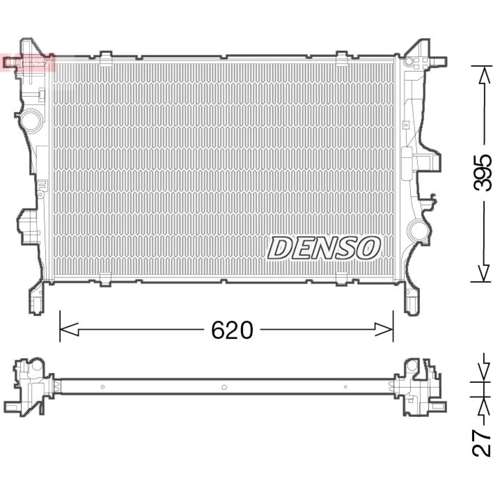 DENSO Motorkühler DRM09045