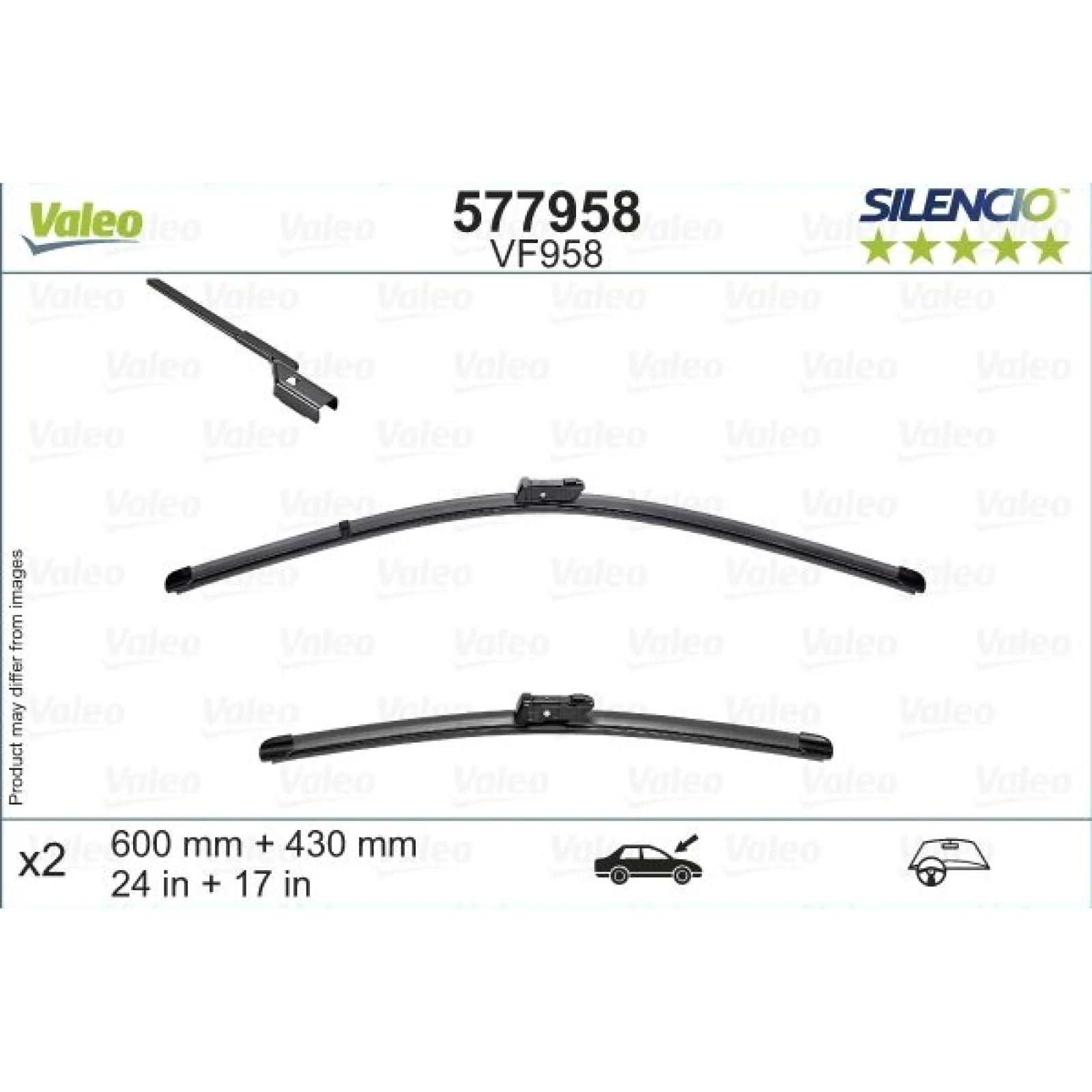 VALEO Silencio Flat Blade Set 577958